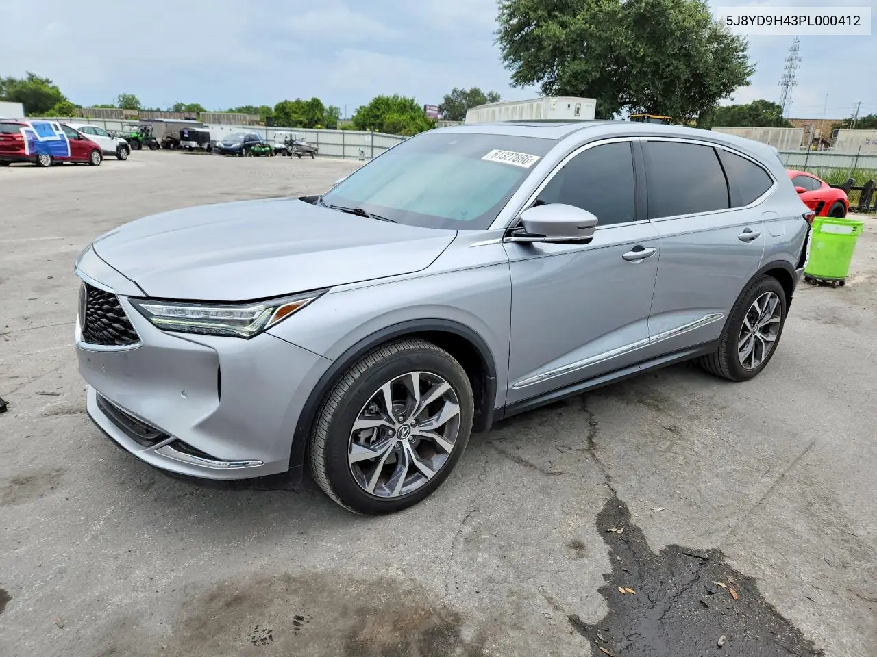2023 Acura Mdx Technology VIN: 5J8YD9H43PL000412 Lot: 61327866