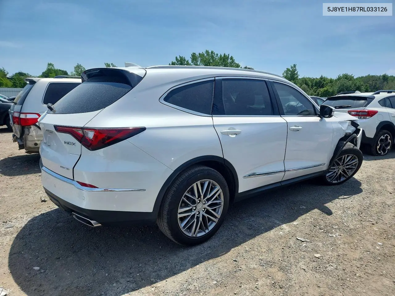2024 Acura Mdx Advance VIN: 5J8YE1H87RL033126 Lot: 60641916