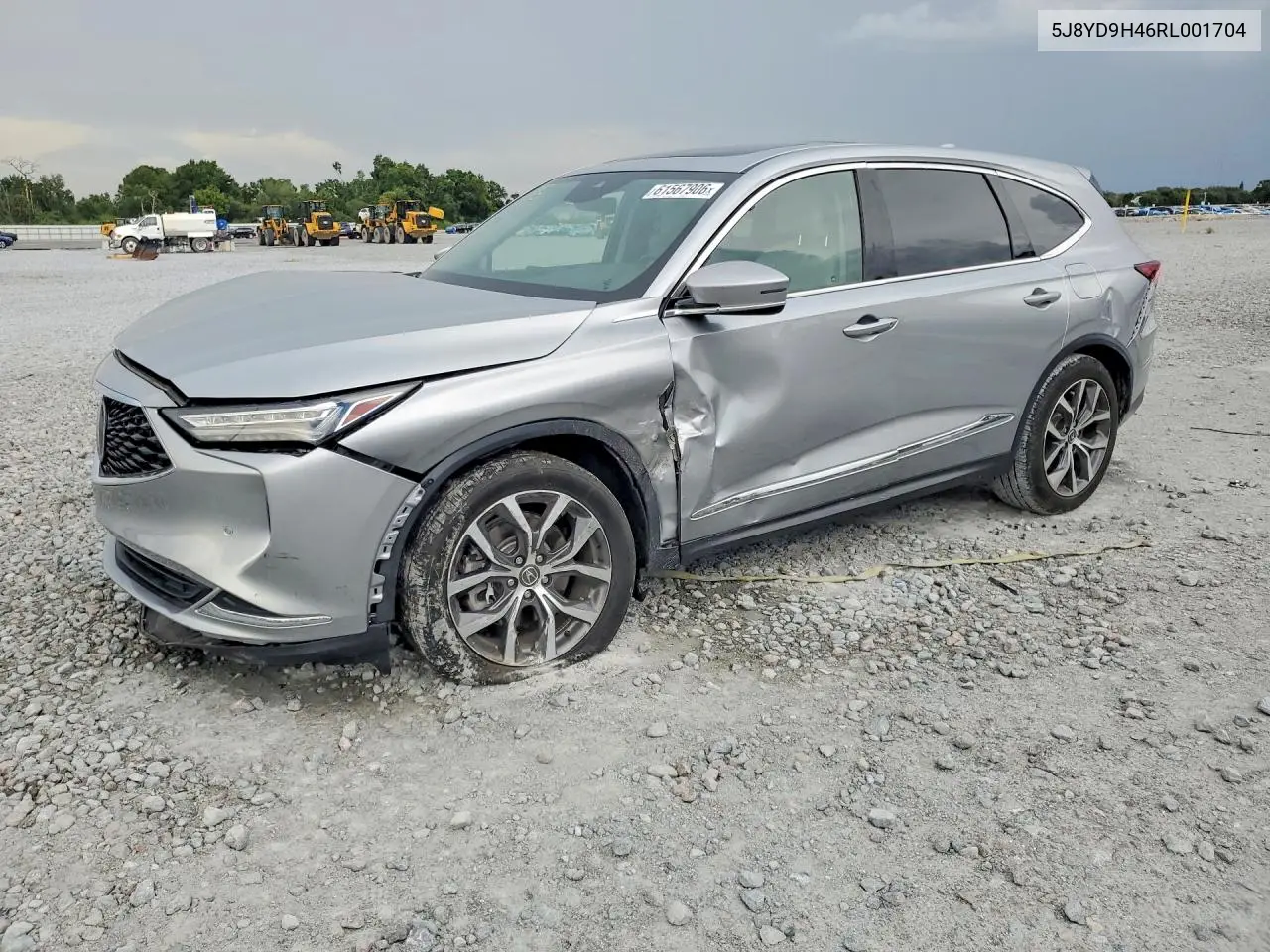 2024 Acura Mdx Technology VIN: 5J8YD9H46RL001704 Lot: 61567906