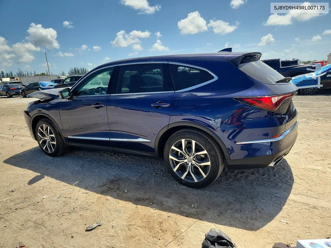 2024 Acura Mdx Technology VIN: 5J8YD9H49RL007173 Lot: 61692716