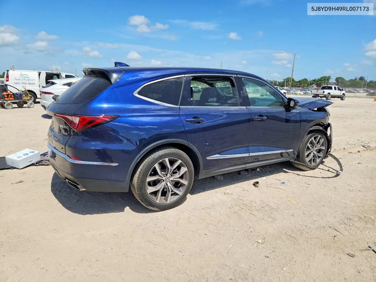 2024 Acura Mdx Technology VIN: 5J8YD9H49RL007173 Lot: 61692716