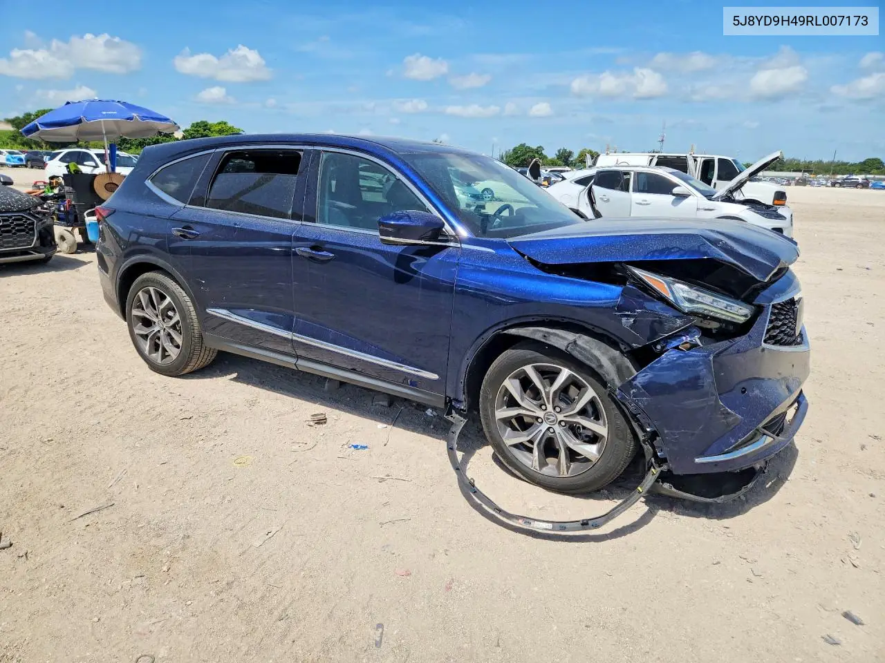 2024 Acura Mdx Technology VIN: 5J8YD9H49RL007173 Lot: 61692716