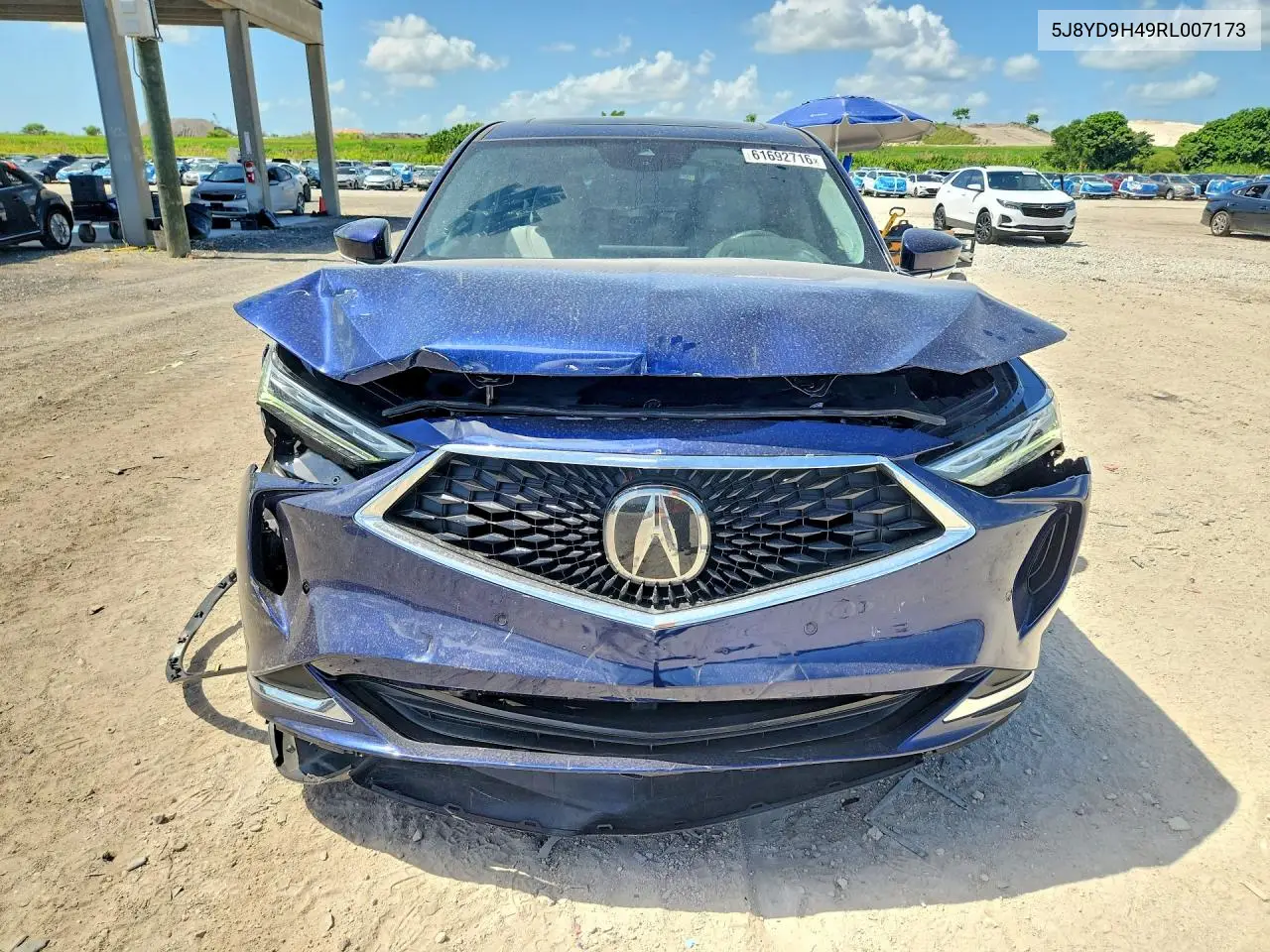 2024 Acura Mdx Technology VIN: 5J8YD9H49RL007173 Lot: 61692716