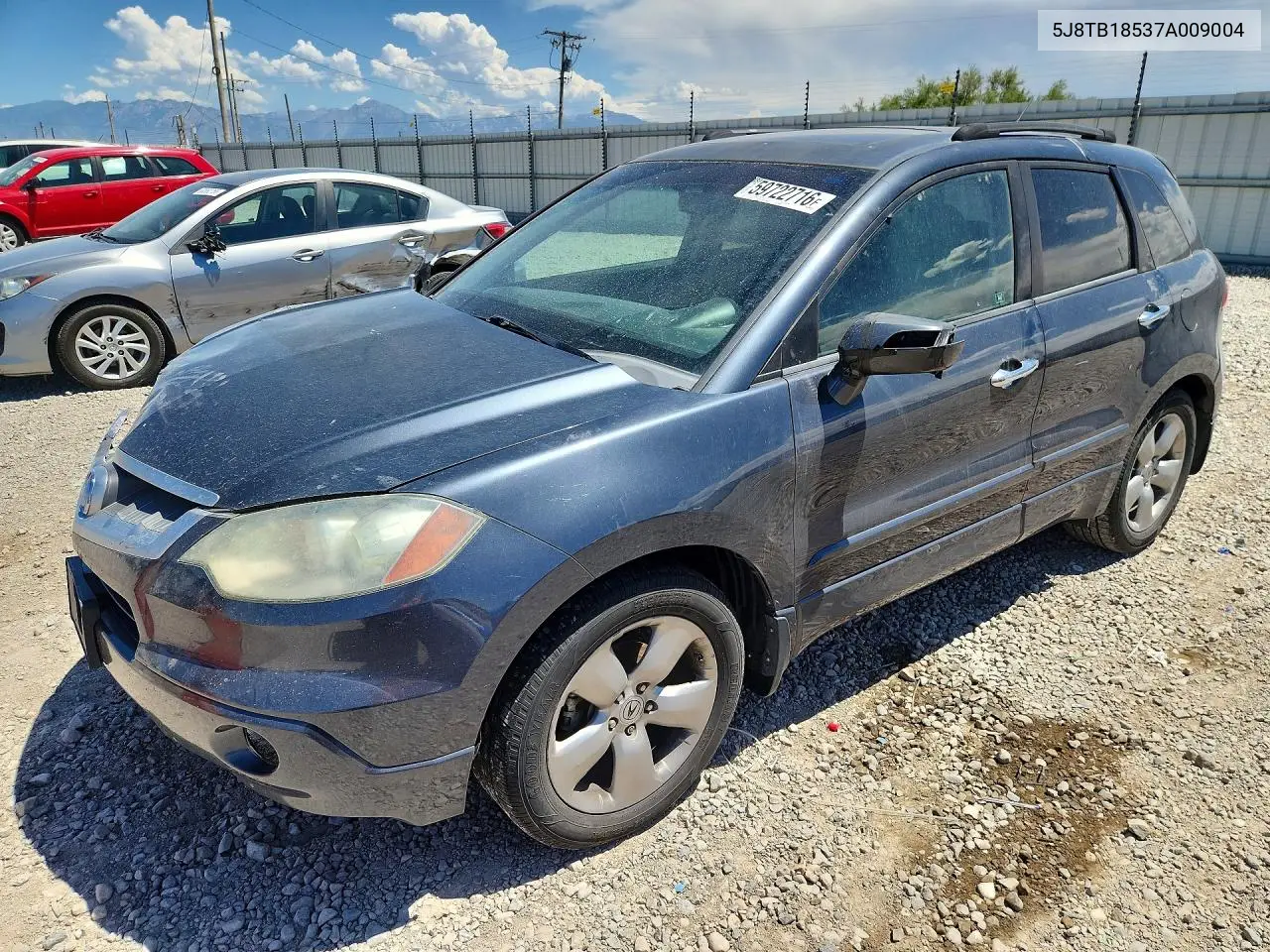 2007 Acura Rdx Technology VIN: 5J8TB18537A009004 Lot: 59722716