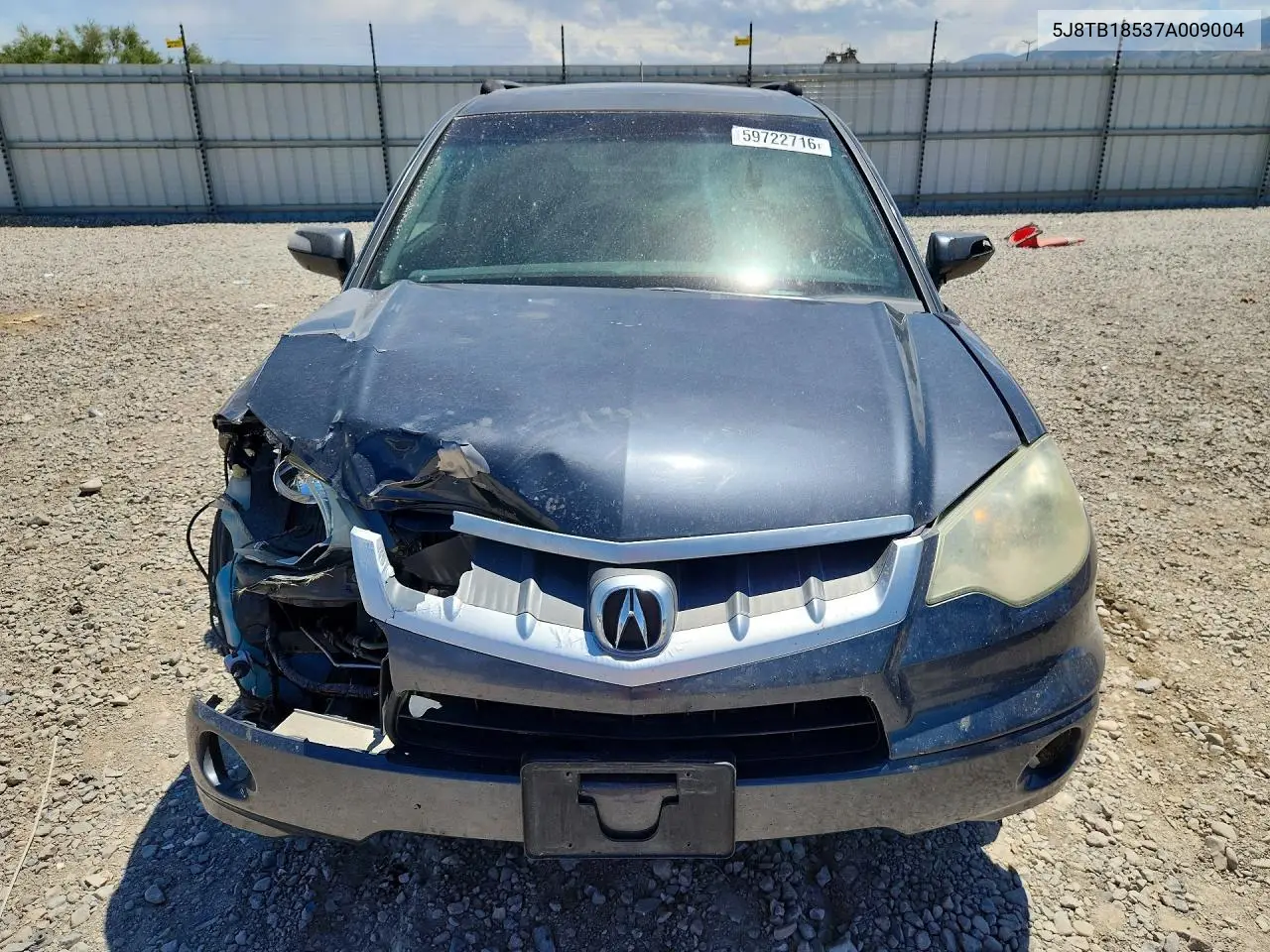 2007 Acura Rdx Technology VIN: 5J8TB18537A009004 Lot: 59722716