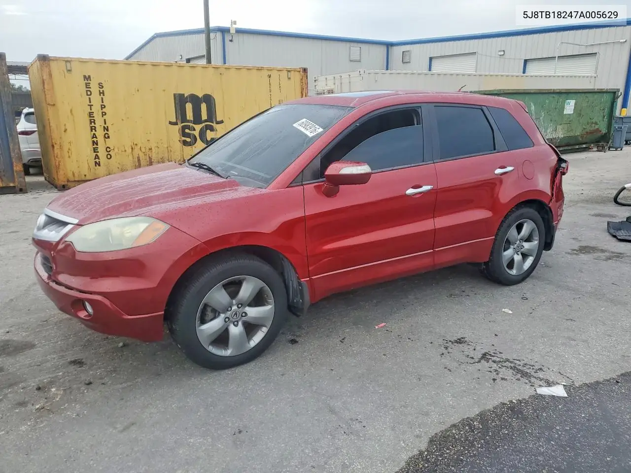 2007 Acura Rdx VIN: 5J8TB18247A005629 Lot: 60983916