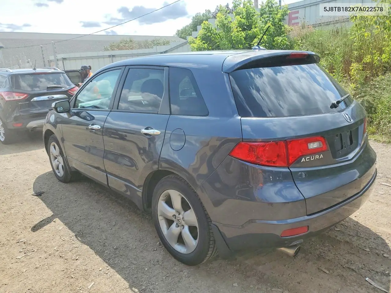 2007 Acura Rdx VIN: 5J8TB182X7A022578 Lot: 62276846