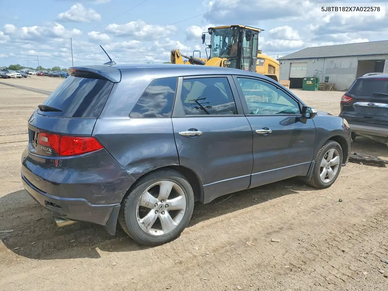 2007 Acura Rdx VIN: 5J8TB182X7A022578 Lot: 62276846