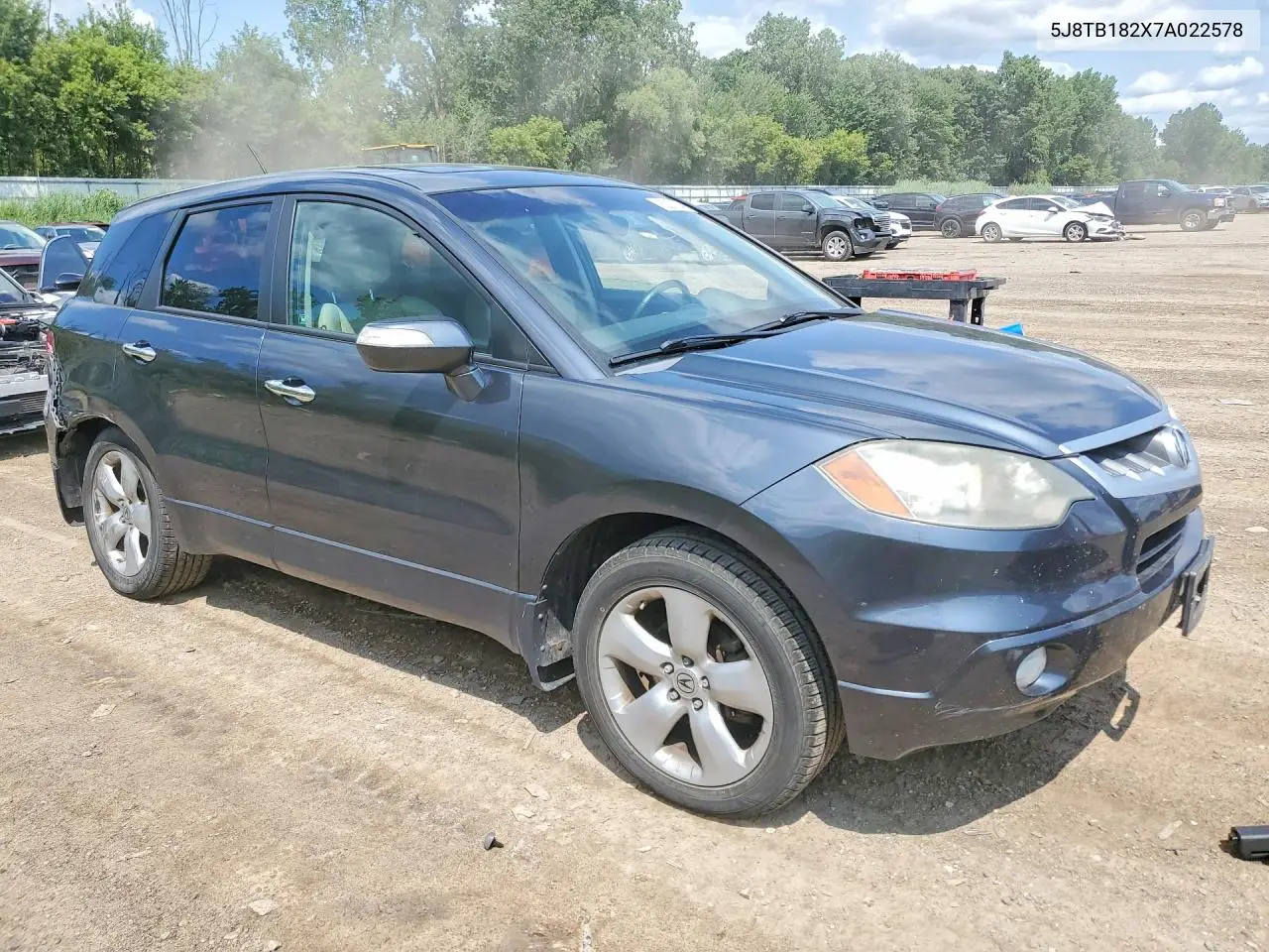 2007 Acura Rdx VIN: 5J8TB182X7A022578 Lot: 62276846