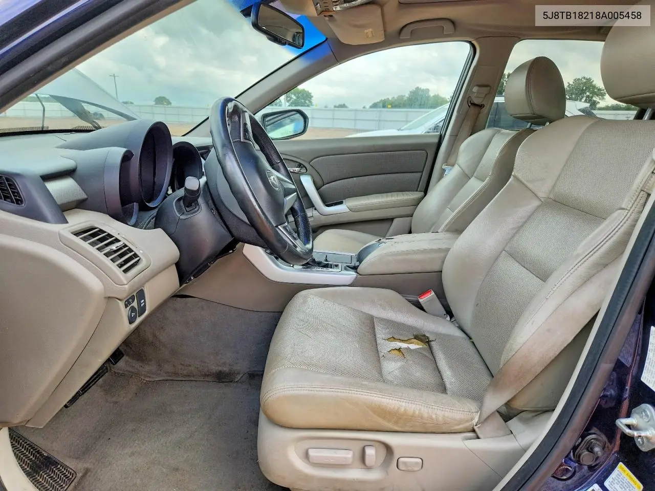 2008 Acura Rdx VIN: 5J8TB18218A005458 Lot: 59066906