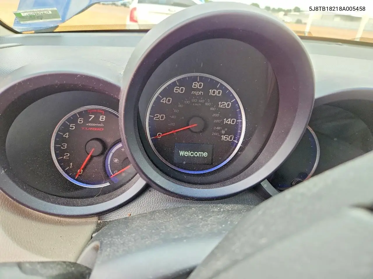 2008 Acura Rdx VIN: 5J8TB18218A005458 Lot: 59066906