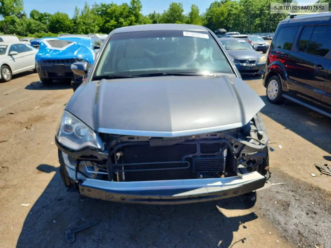 2008 Acura Rdx VIN: 5J8TB18298A017650 Lot: 61394976