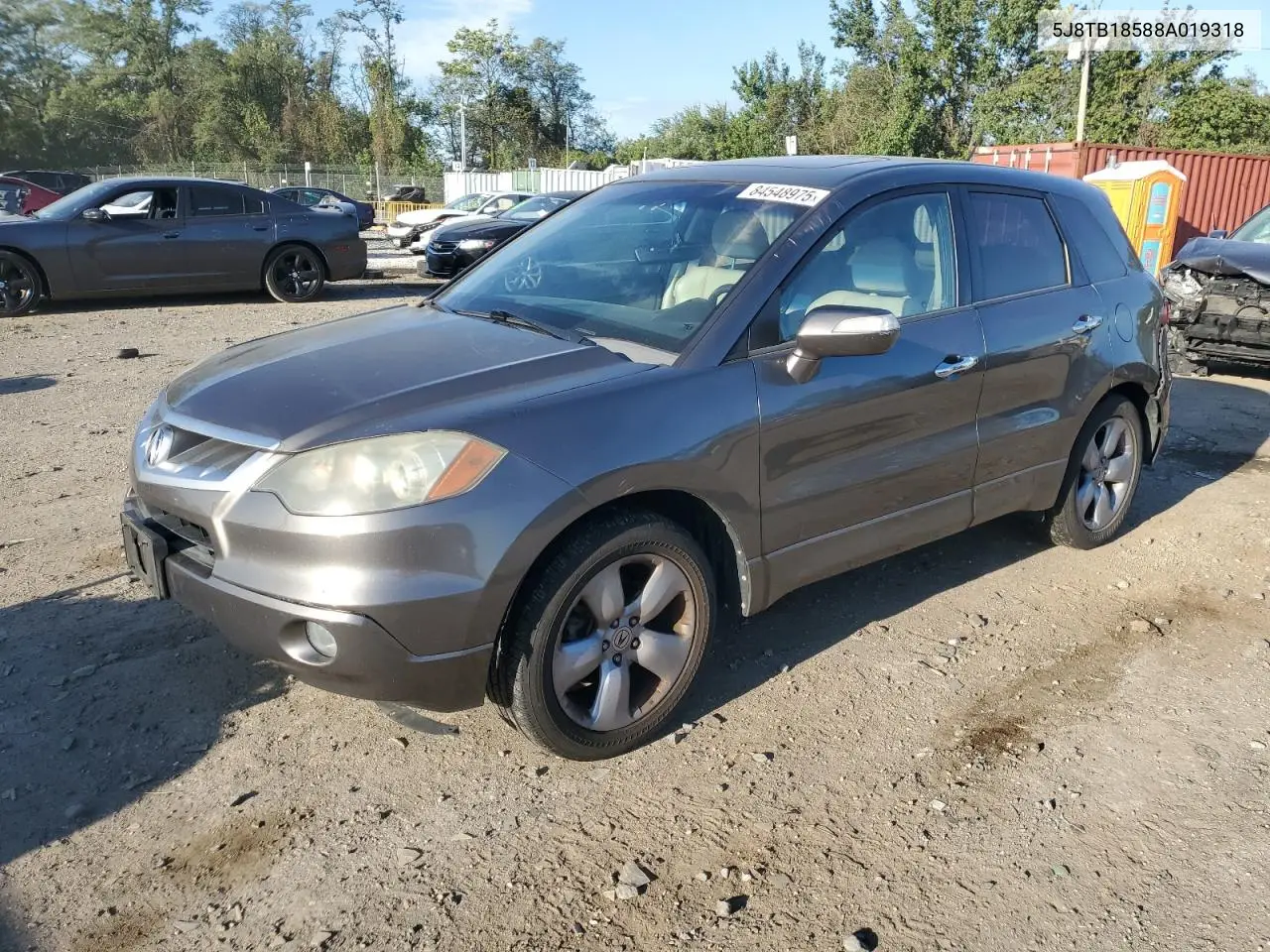 5J8TB18588A019318 2008 Acura Rdx Technology