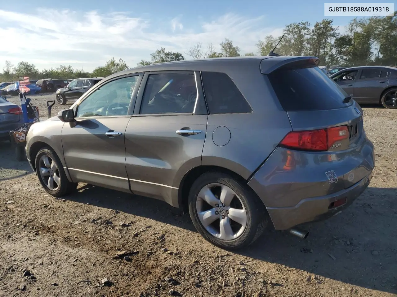 5J8TB18588A019318 2008 Acura Rdx Technology
