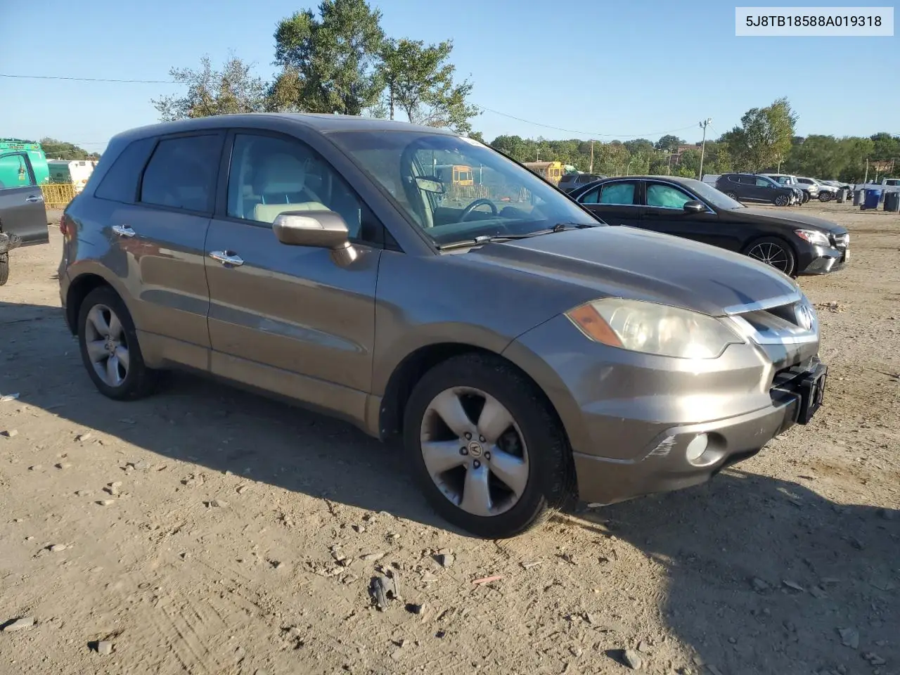 5J8TB18588A019318 2008 Acura Rdx Technology