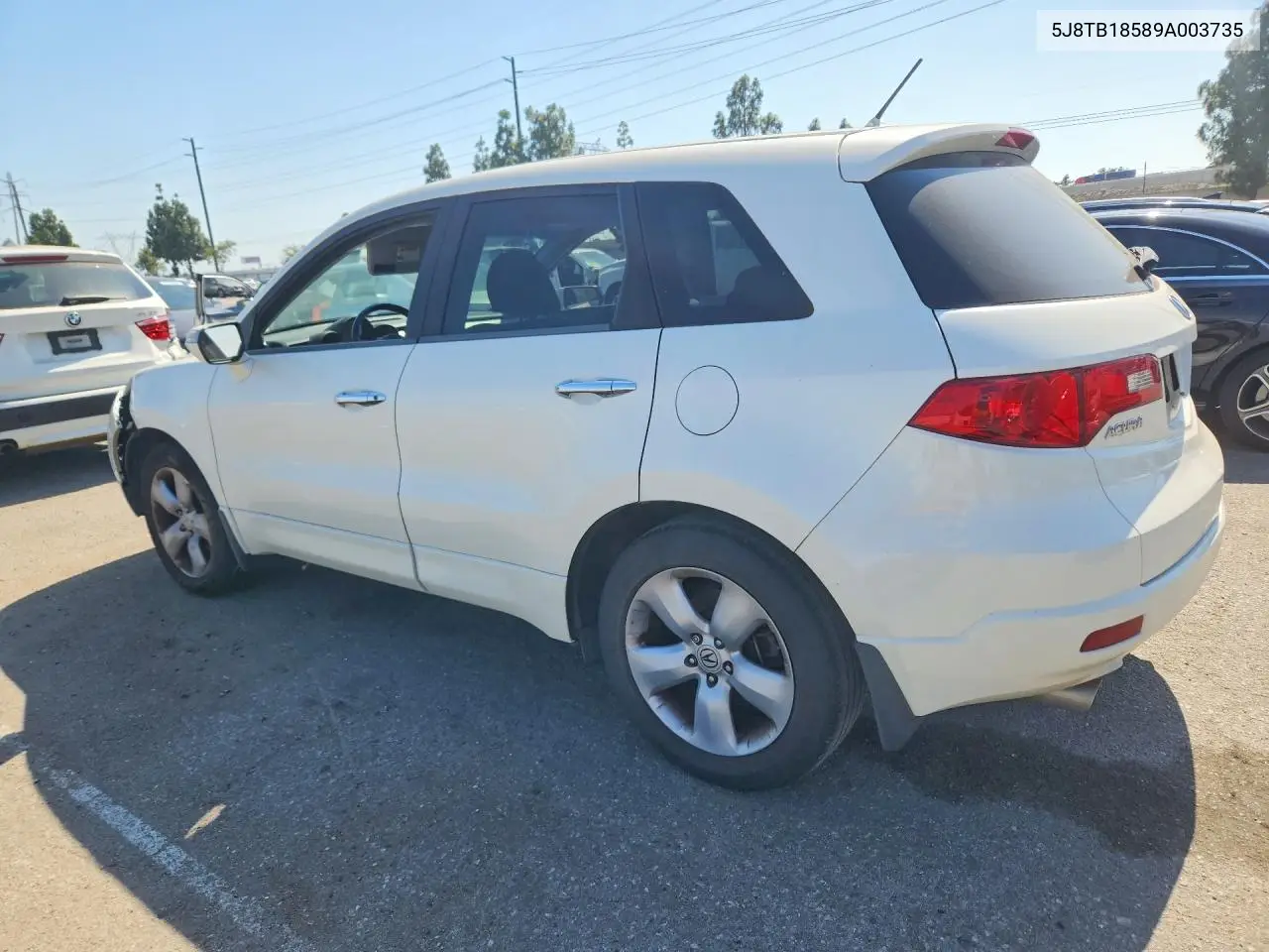 2009 Acura Rdx Technology VIN: 5J8TB18589A003735 Lot: 58002296