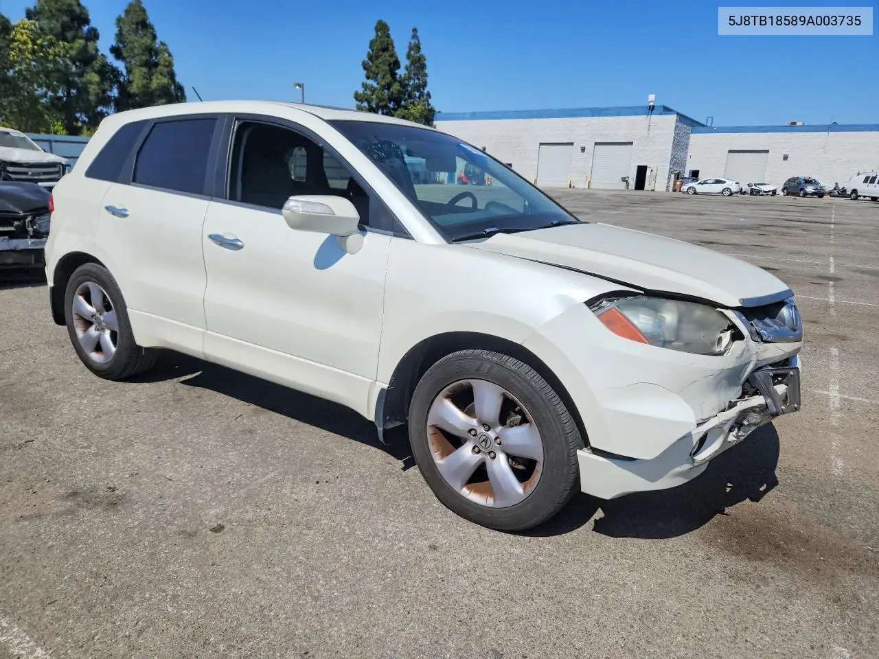 2009 Acura Rdx Technology VIN: 5J8TB18589A003735 Lot: 58002296