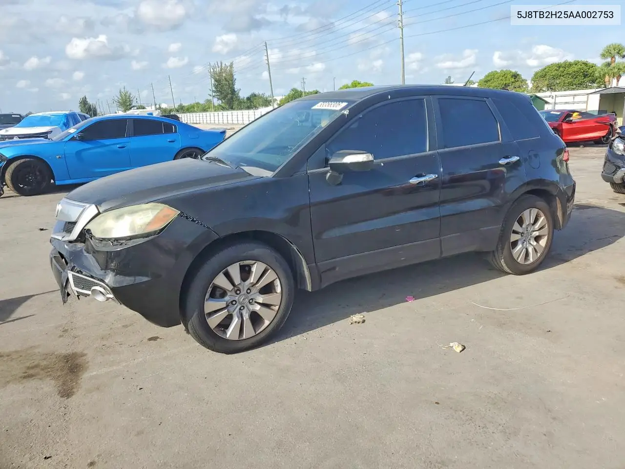 2010 Acura Rdx VIN: 5J8TB2H25AA002753 Lot: 58356306