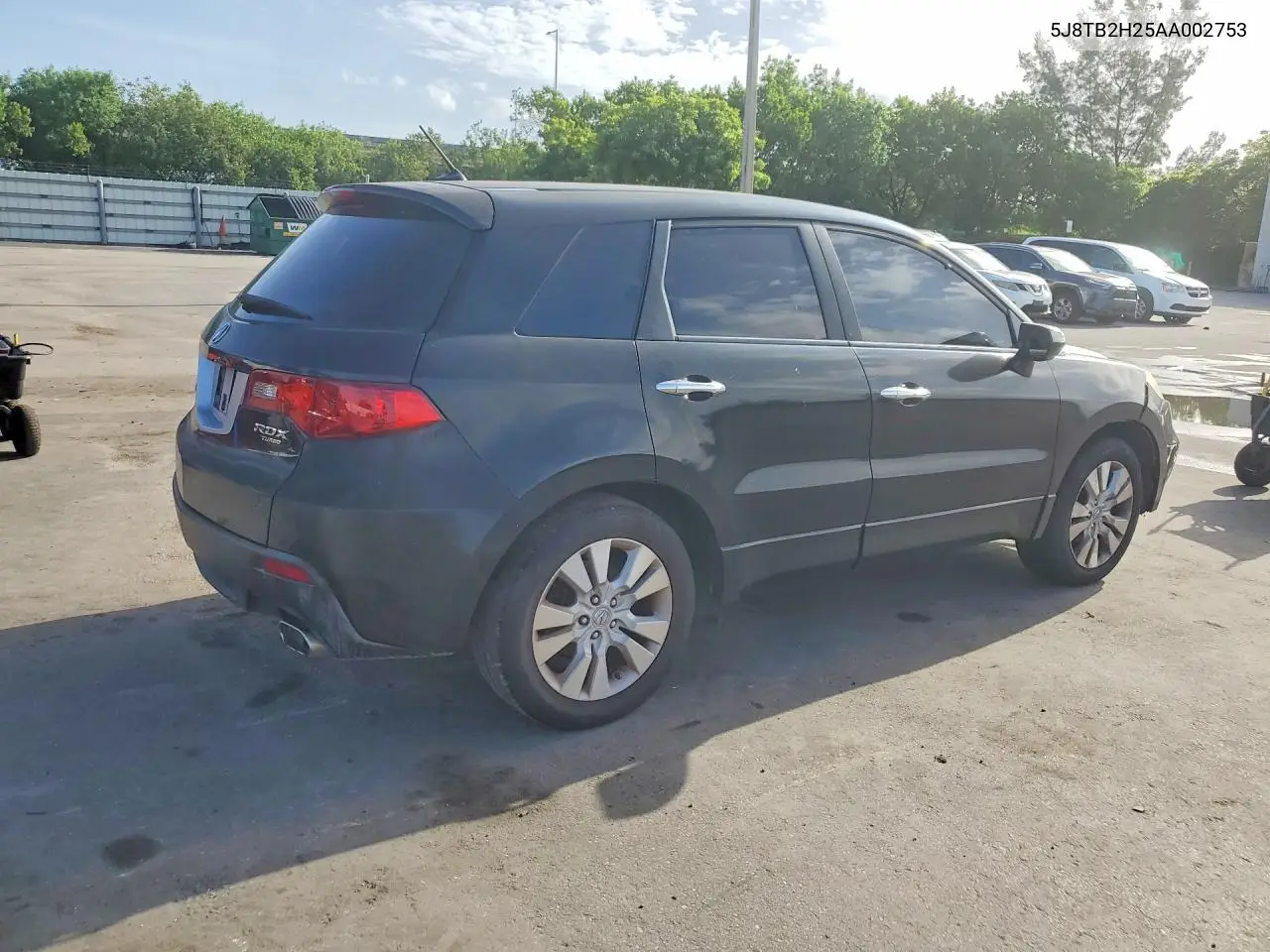 2010 Acura Rdx VIN: 5J8TB2H25AA002753 Lot: 58356306