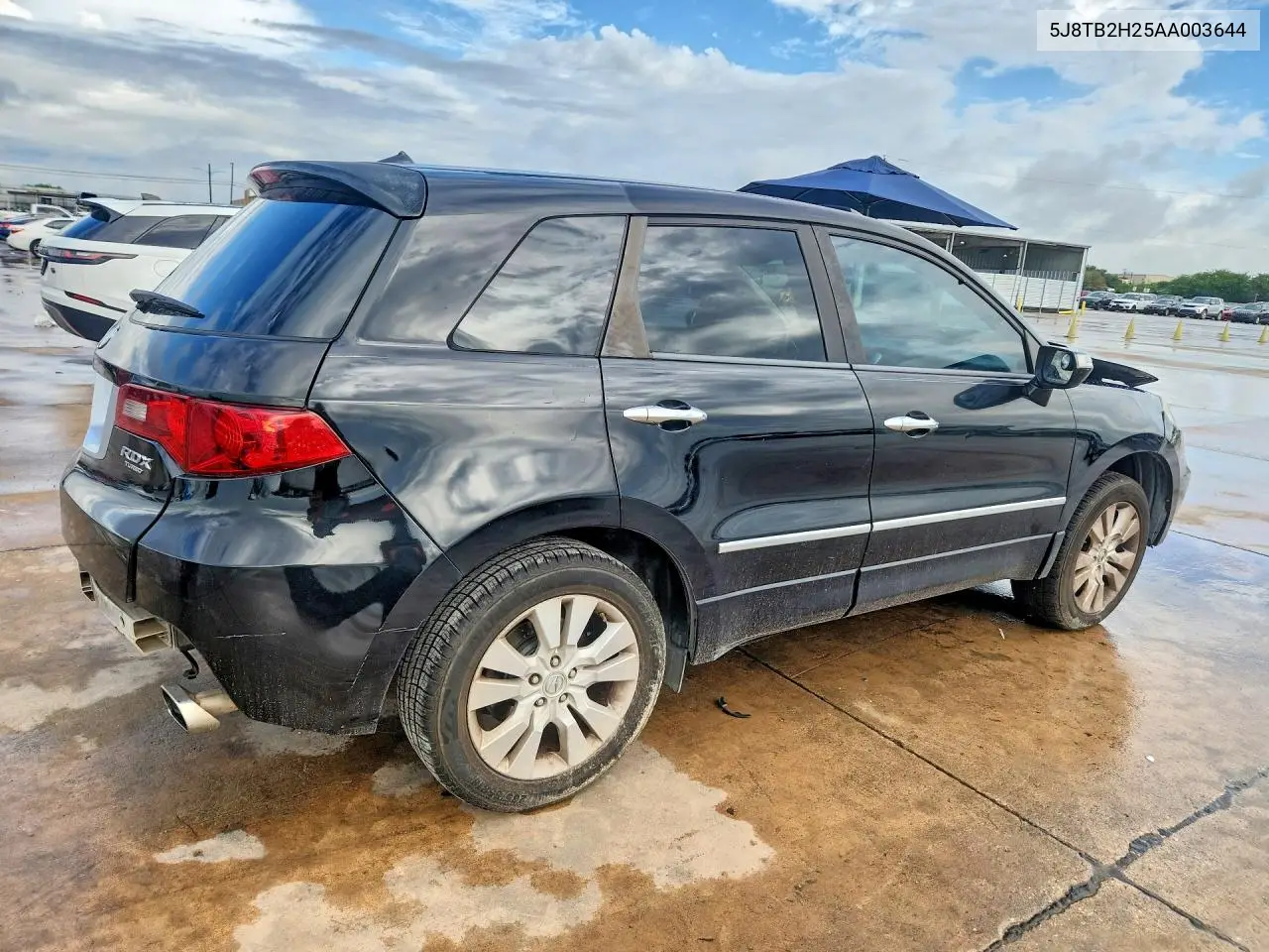 2010 Acura Rdx VIN: 5J8TB2H25AA003644 Lot: 60862246