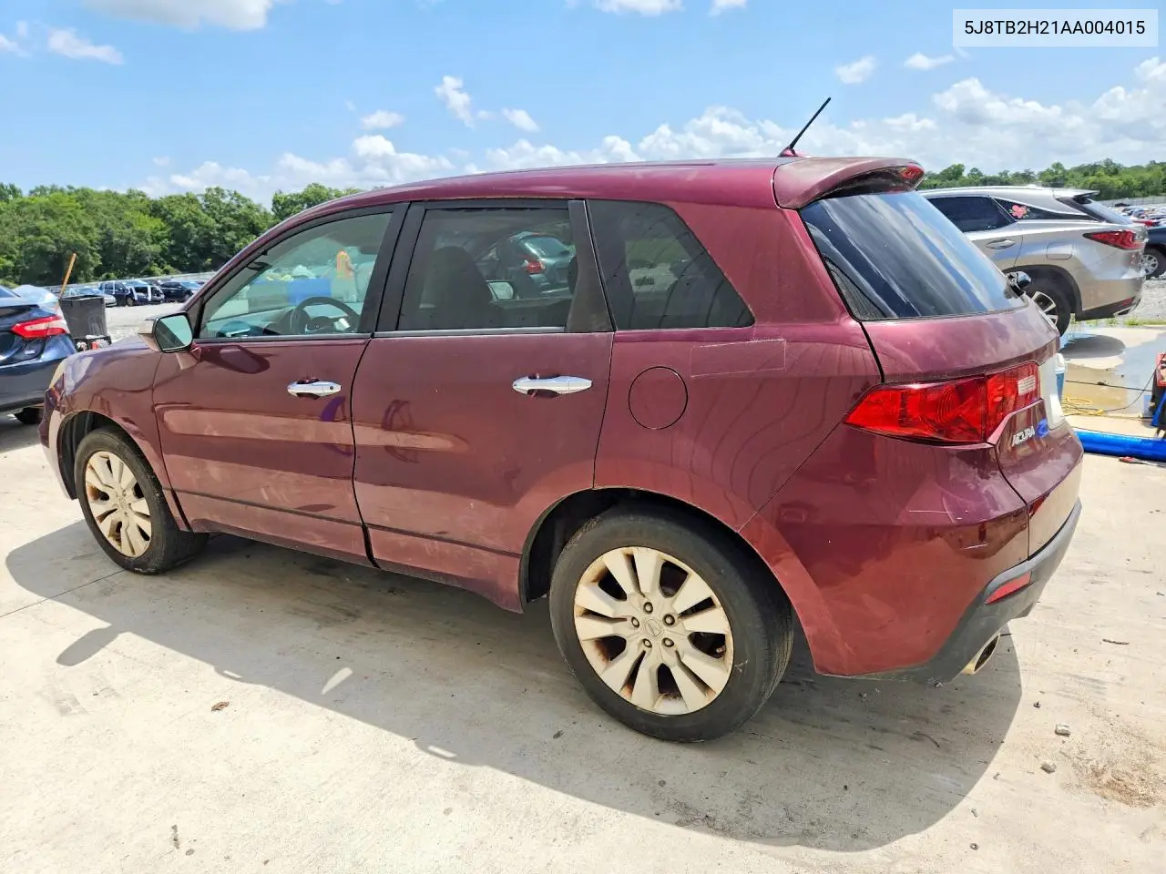 2010 Acura Rdx VIN: 5J8TB2H21AA004015 Lot: 61903666