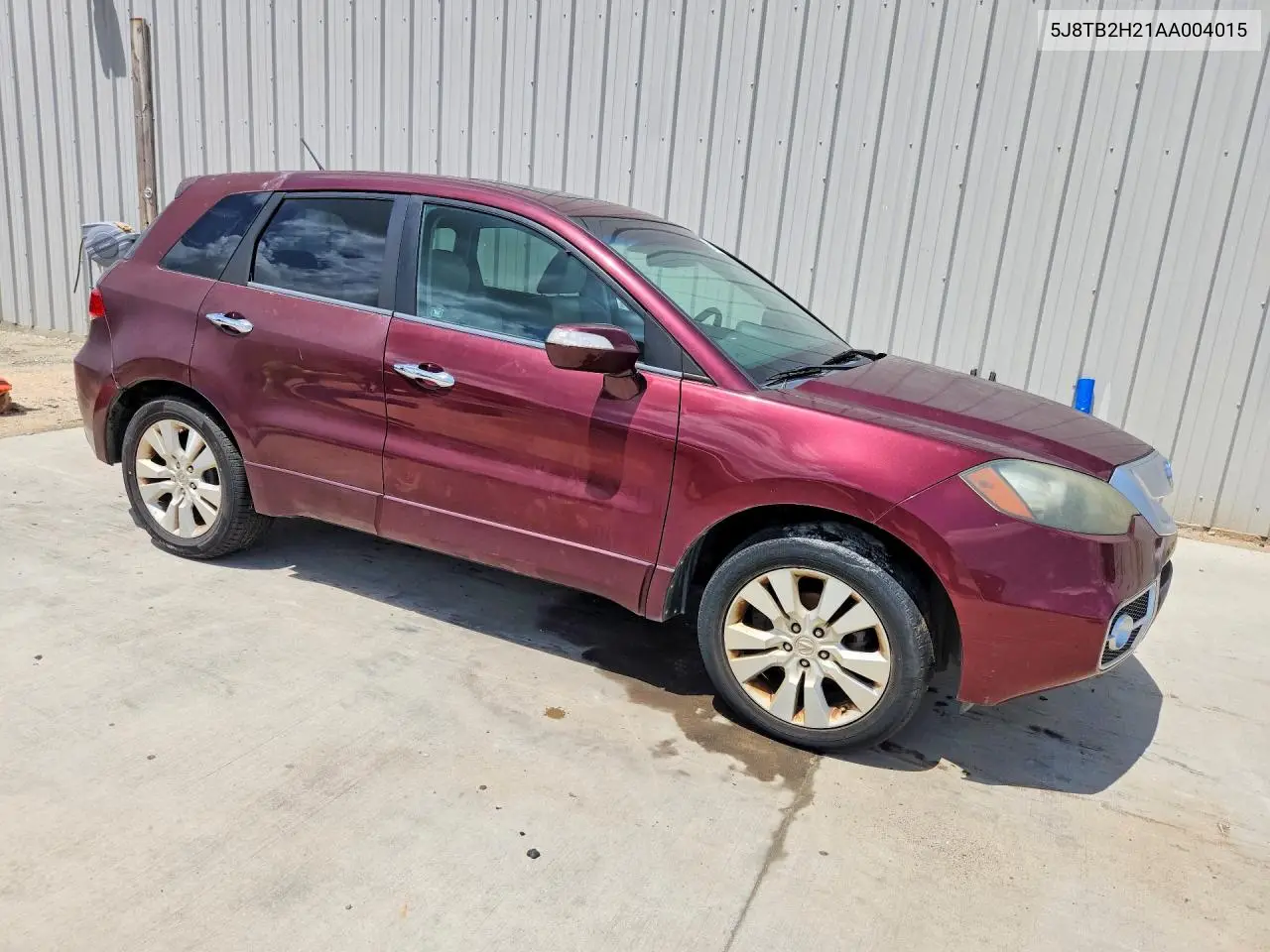 2010 Acura Rdx VIN: 5J8TB2H21AA004015 Lot: 61903666