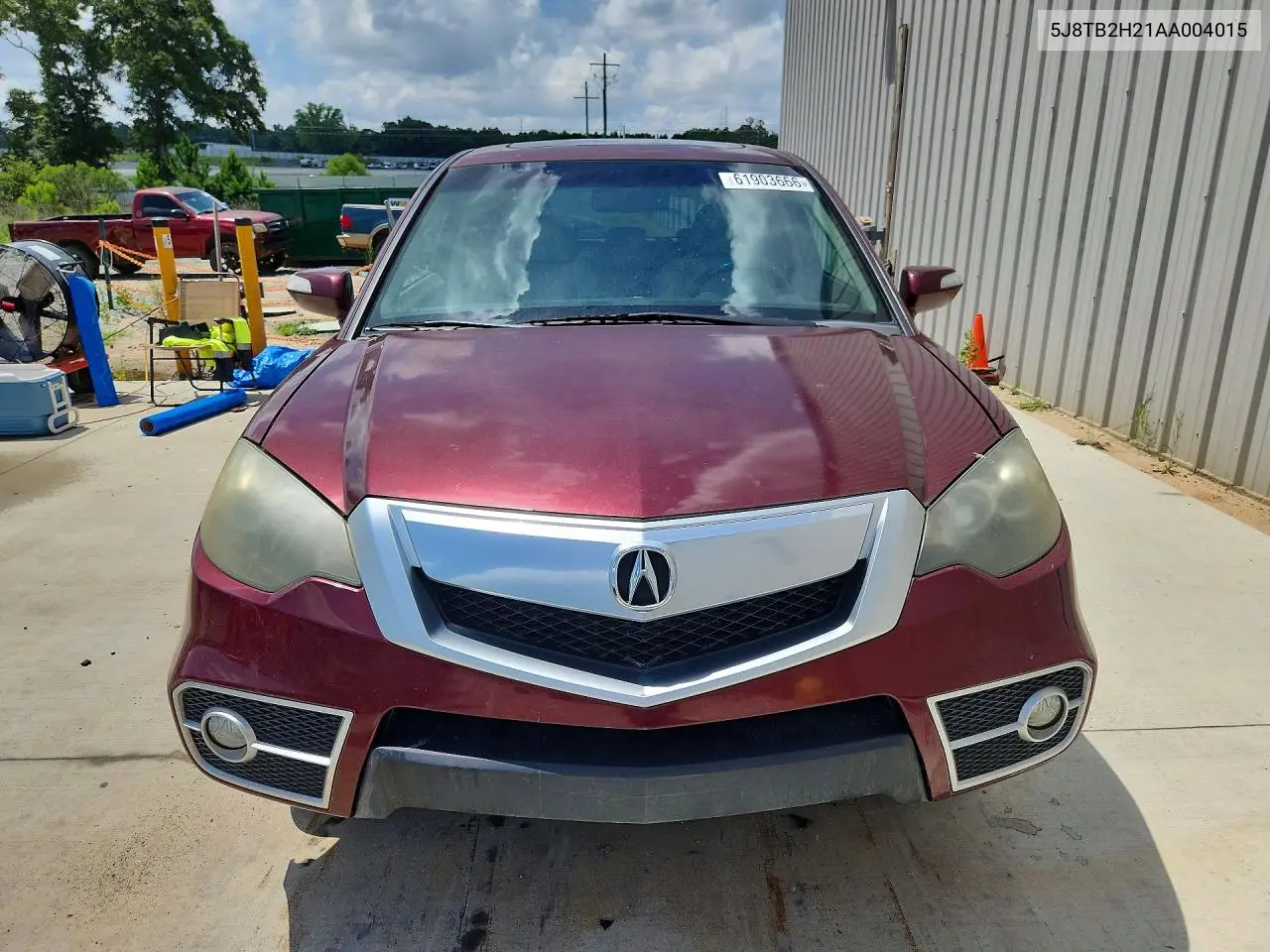 2010 Acura Rdx VIN: 5J8TB2H21AA004015 Lot: 61903666