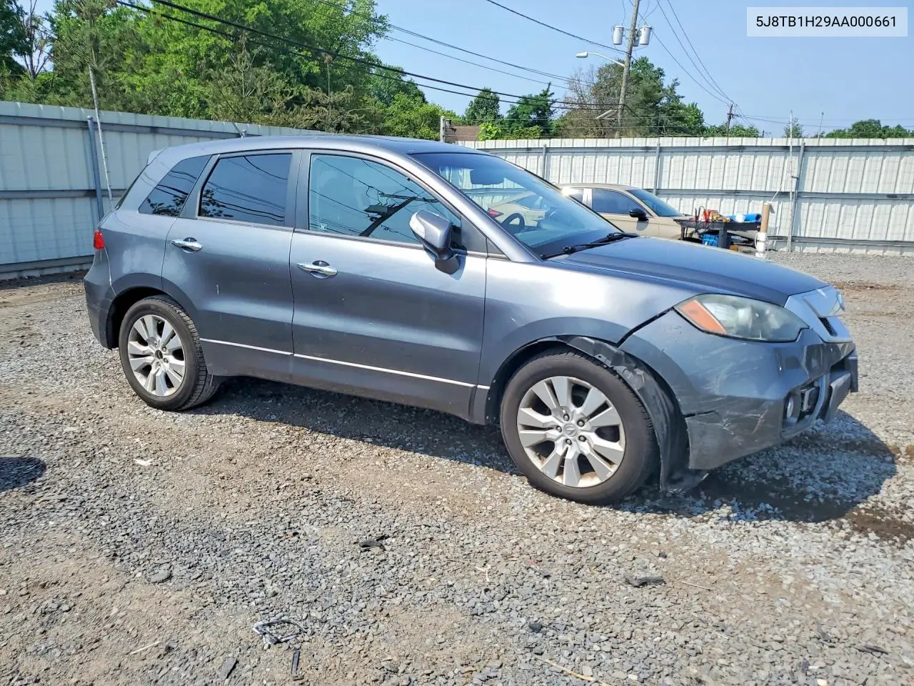 2010 Acura Rdx VIN: 5J8TB1H29AA000661 Lot: 76294645