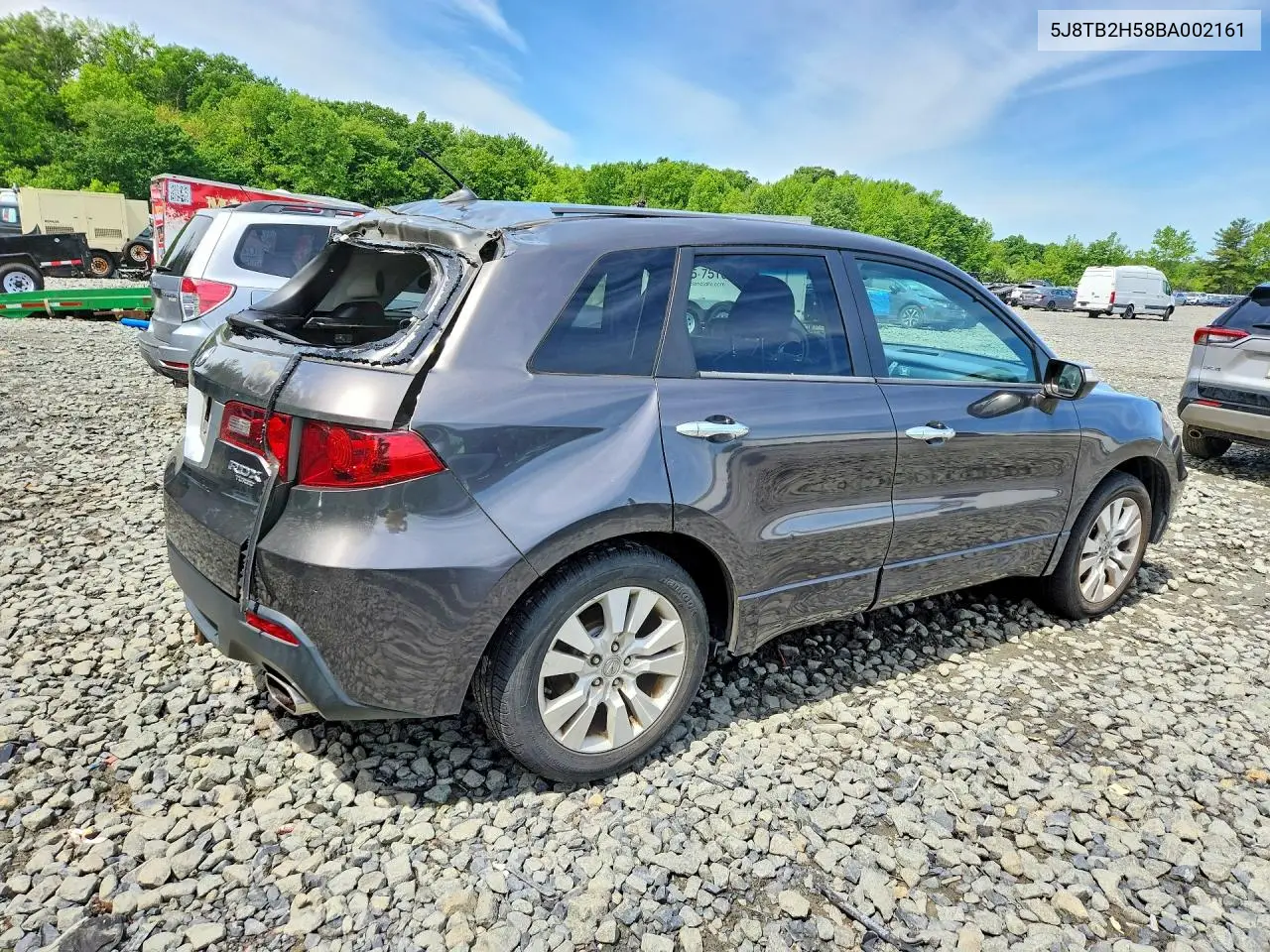 2011 Acura Rdx Technology VIN: 5J8TB2H58BA002161 Lot: 54726406
