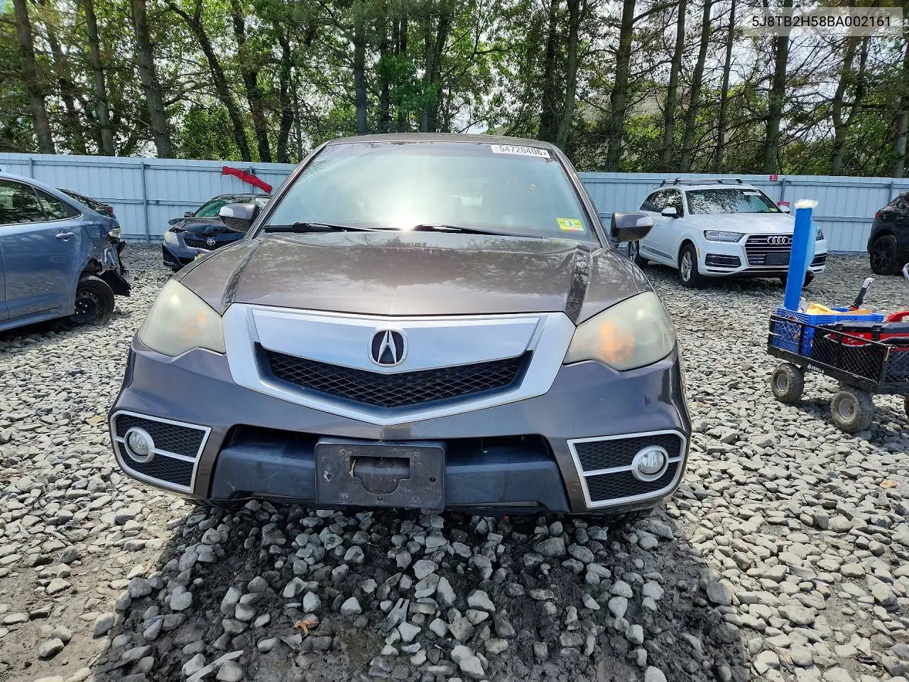 2011 Acura Rdx Technology VIN: 5J8TB2H58BA002161 Lot: 54726406