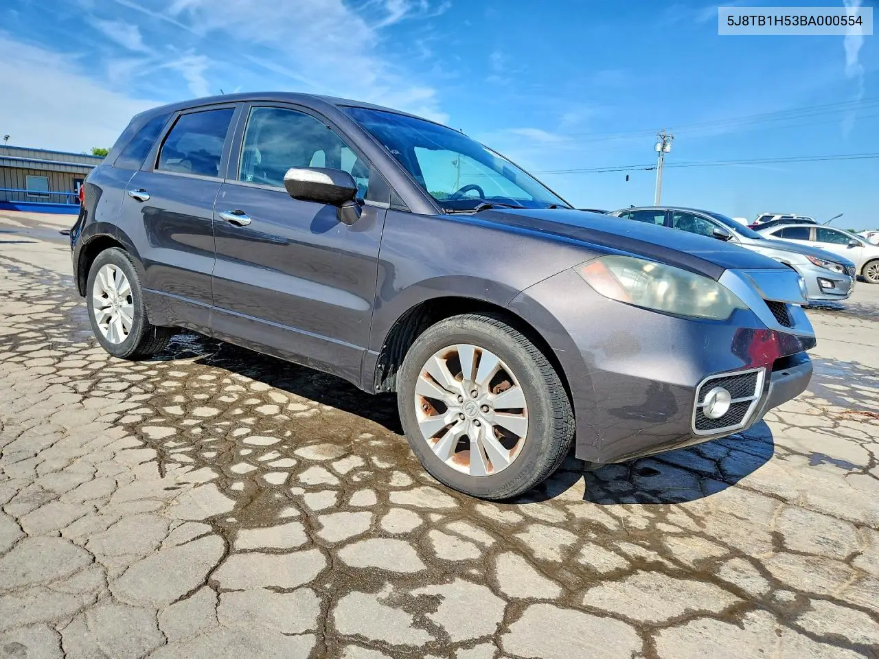 2011 Acura Rdx Technology VIN: 5J8TB1H53BA000554 Lot: 57524456
