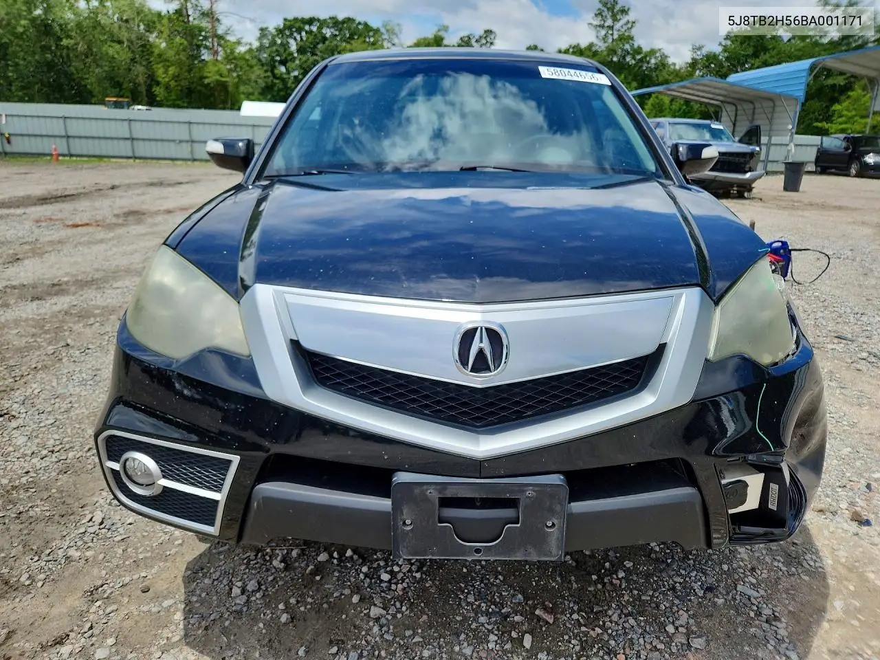 2011 Acura Rdx Technology VIN: 5J8TB2H56BA001171 Lot: 58044656