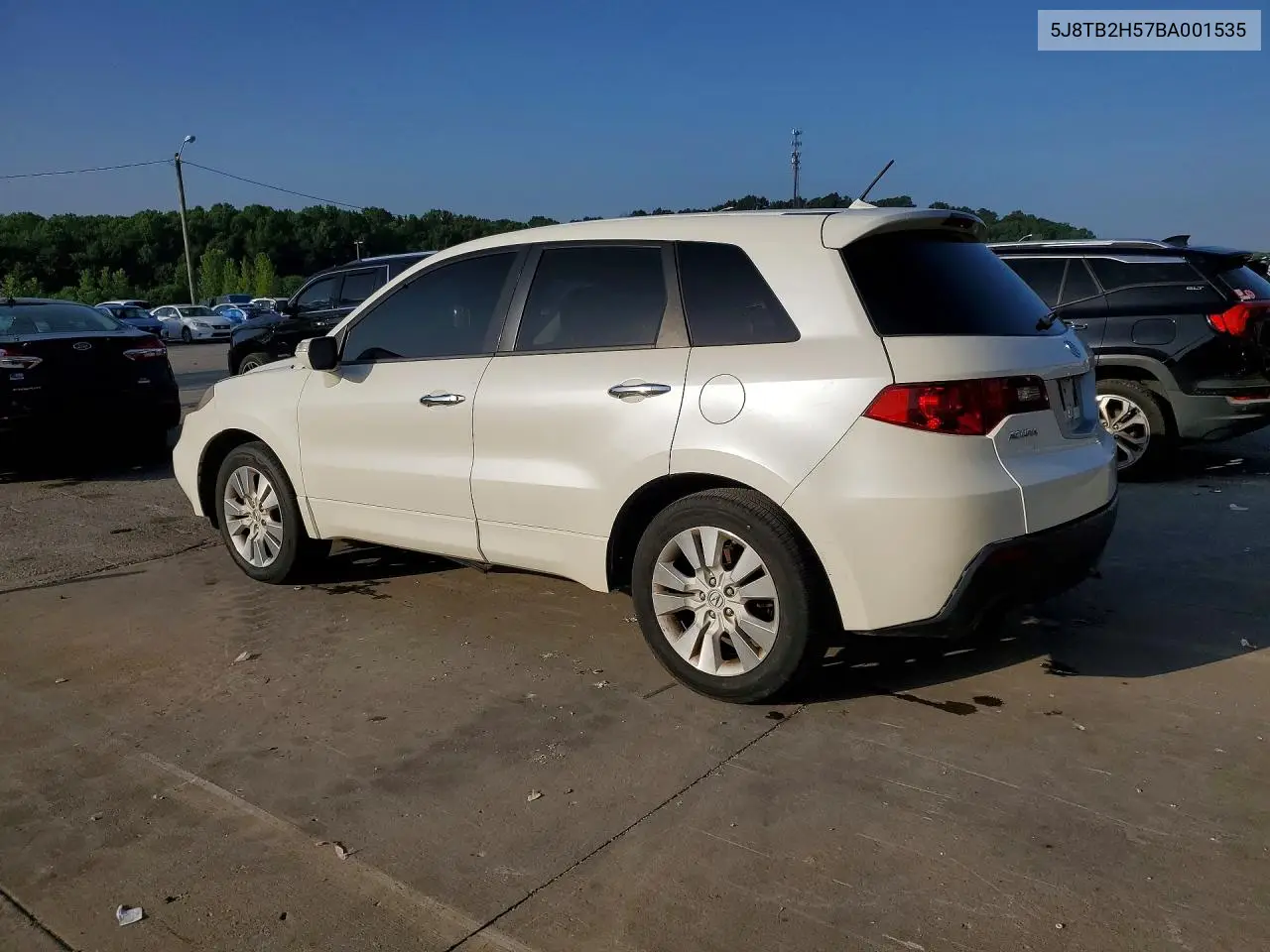 2011 Acura Rdx Technology VIN: 5J8TB2H57BA001535 Lot: 85636375