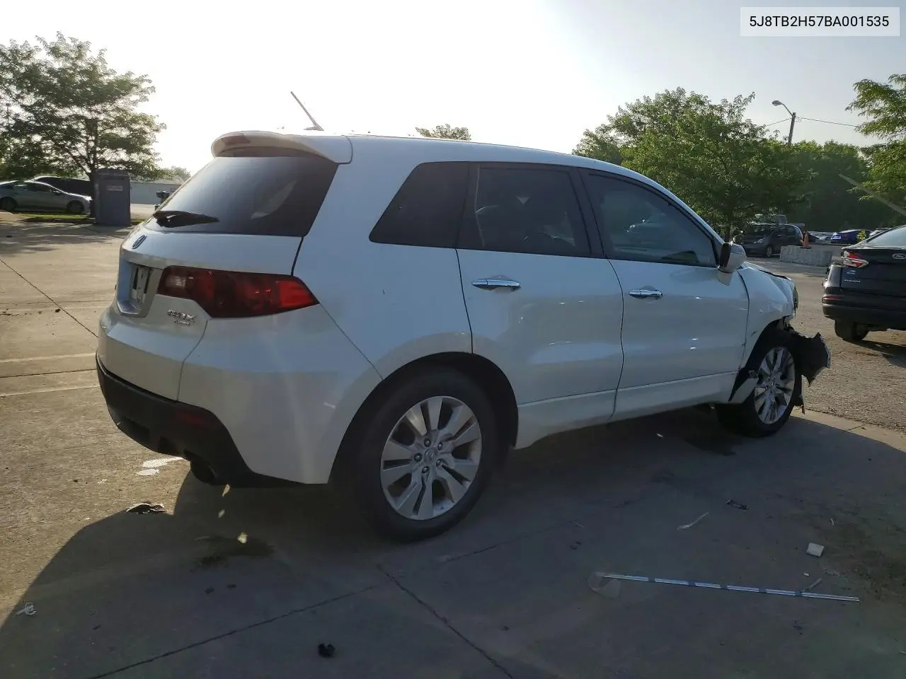 2011 Acura Rdx Technology VIN: 5J8TB2H57BA001535 Lot: 85636375