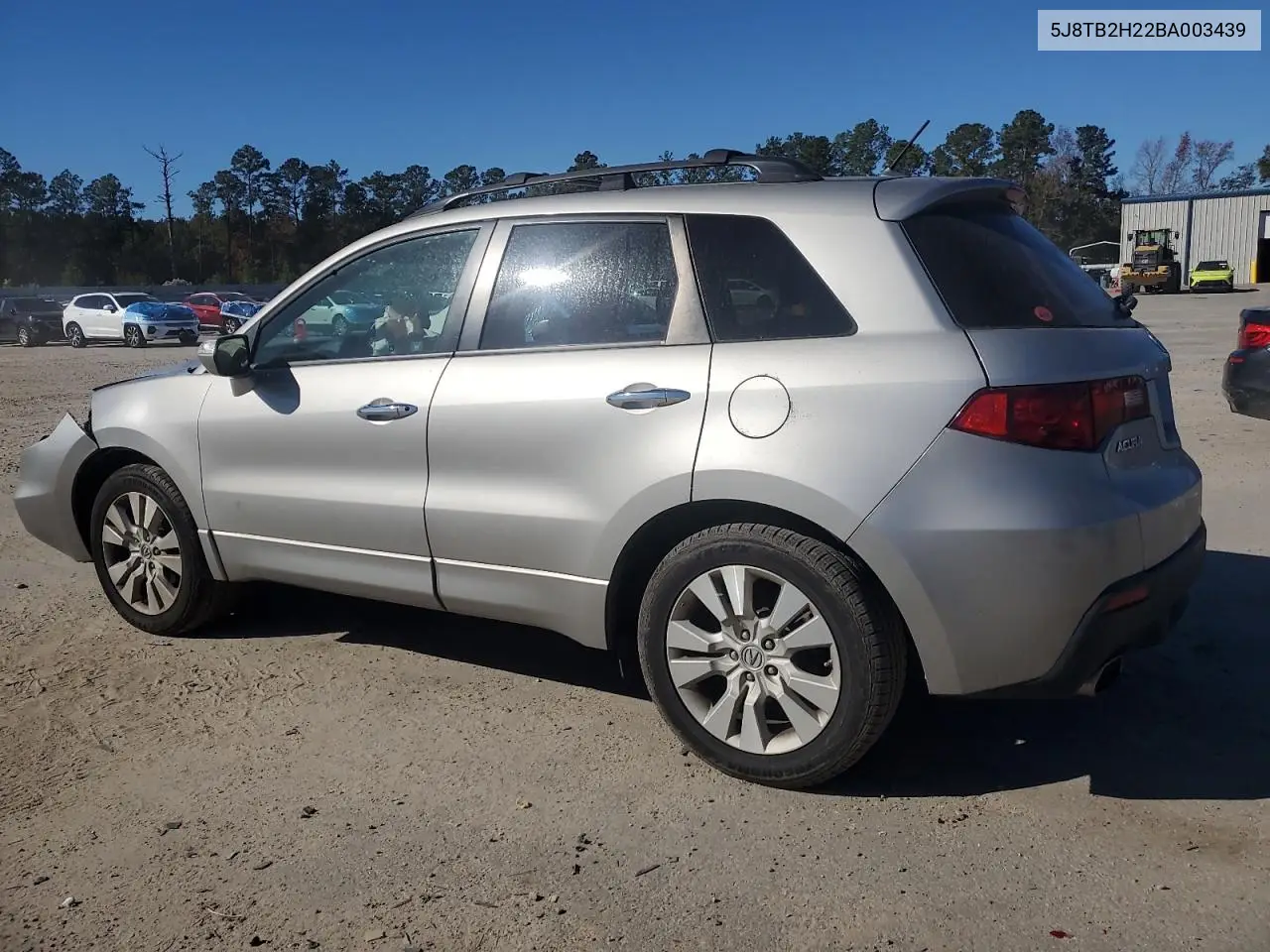 2011 Acura Rdx VIN: 5J8TB2H22BA003439 Lot: 92692385