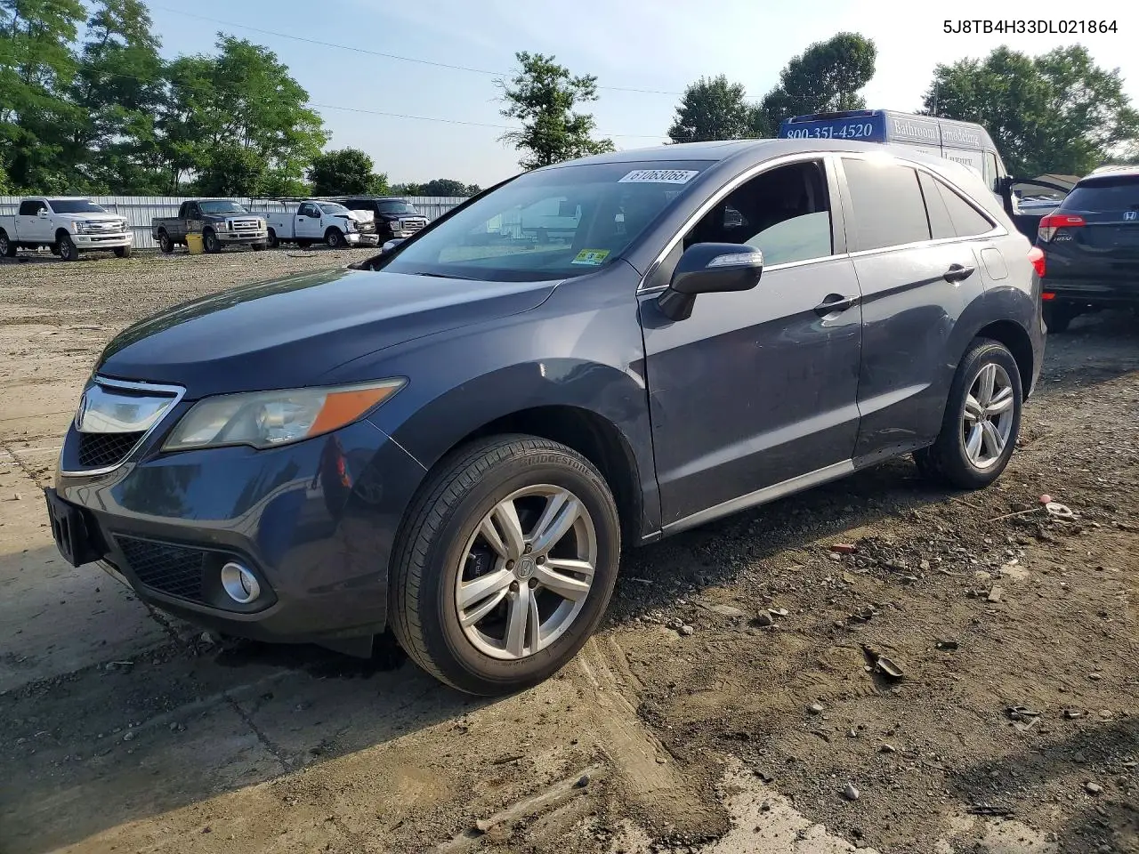 2013 Acura Rdx VIN: 5J8TB4H33DL021864 Lot: 61063066