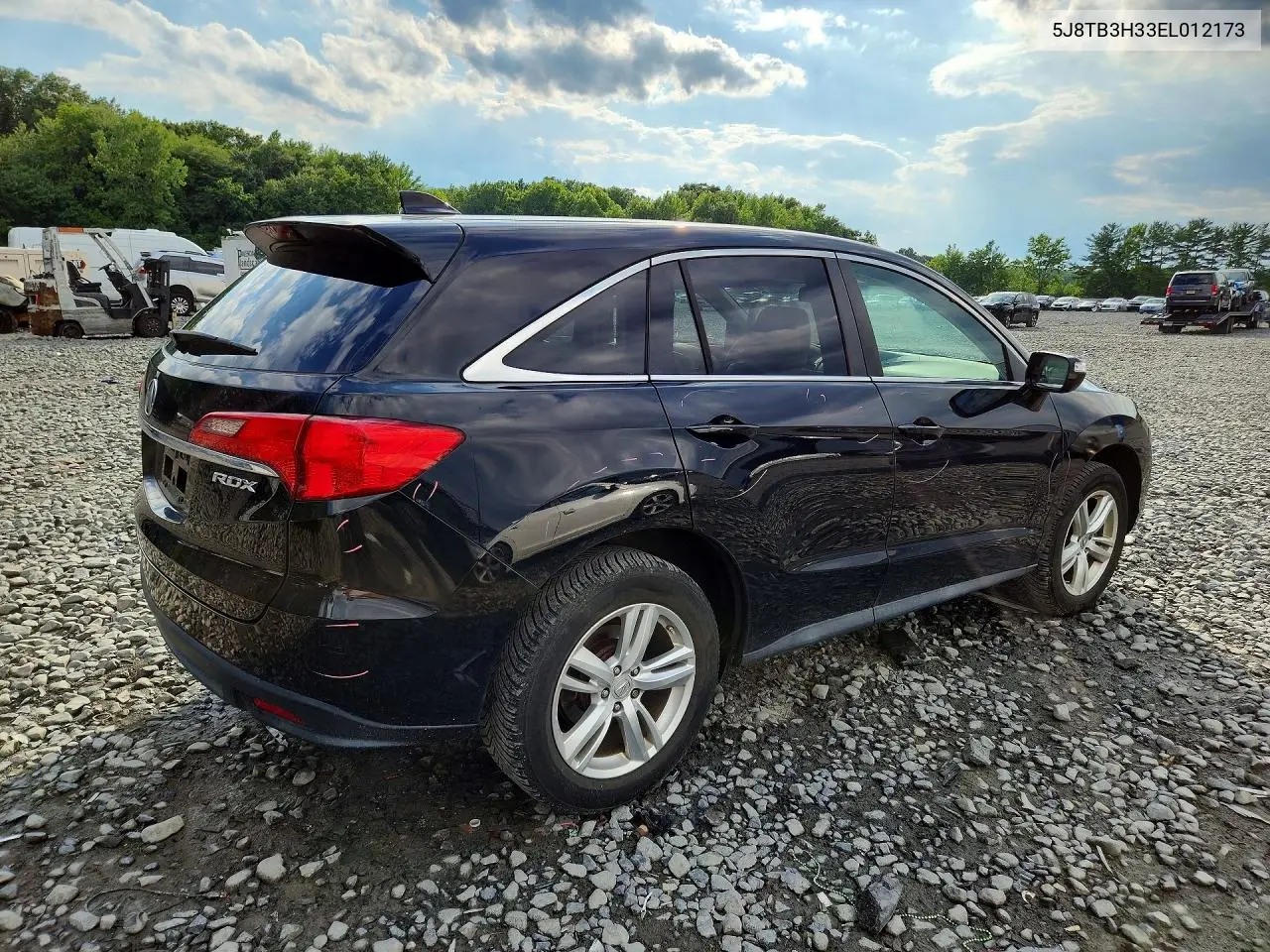 2014 Acura Rdx VIN: 5J8TB3H33EL012173 Lot: 57937476