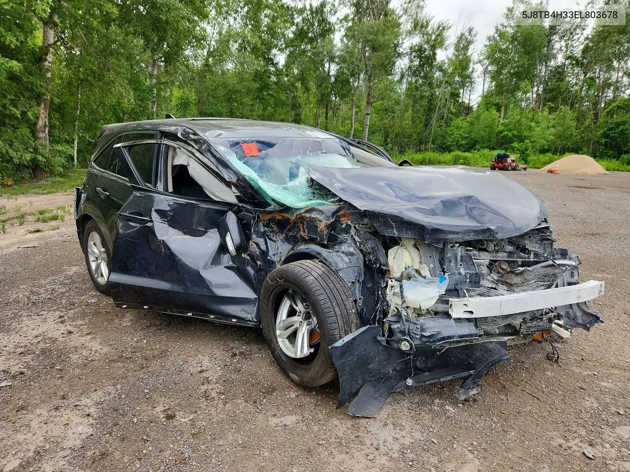 2014 Acura Rdx VIN: 5J8TB4H33EL803678 Lot: 58715786
