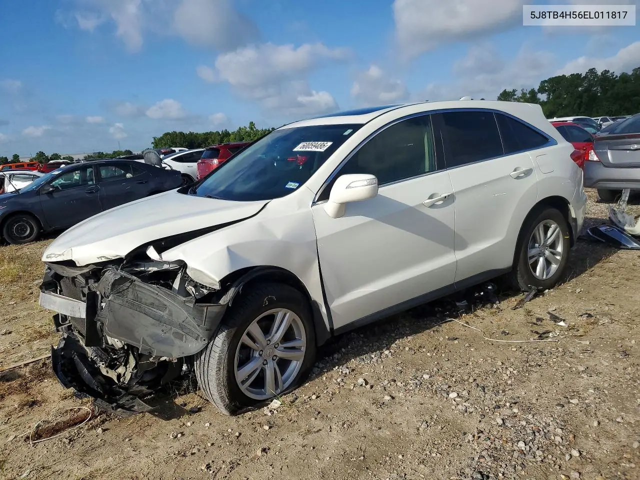 2014 Acura Rdx Technology VIN: 5J8TB4H56EL011817 Lot: 60059486
