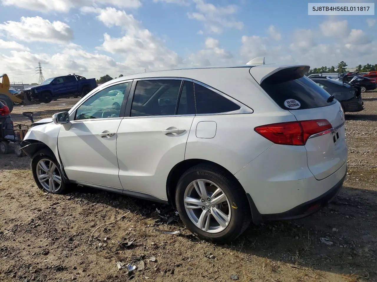 2014 Acura Rdx Technology VIN: 5J8TB4H56EL011817 Lot: 60059486