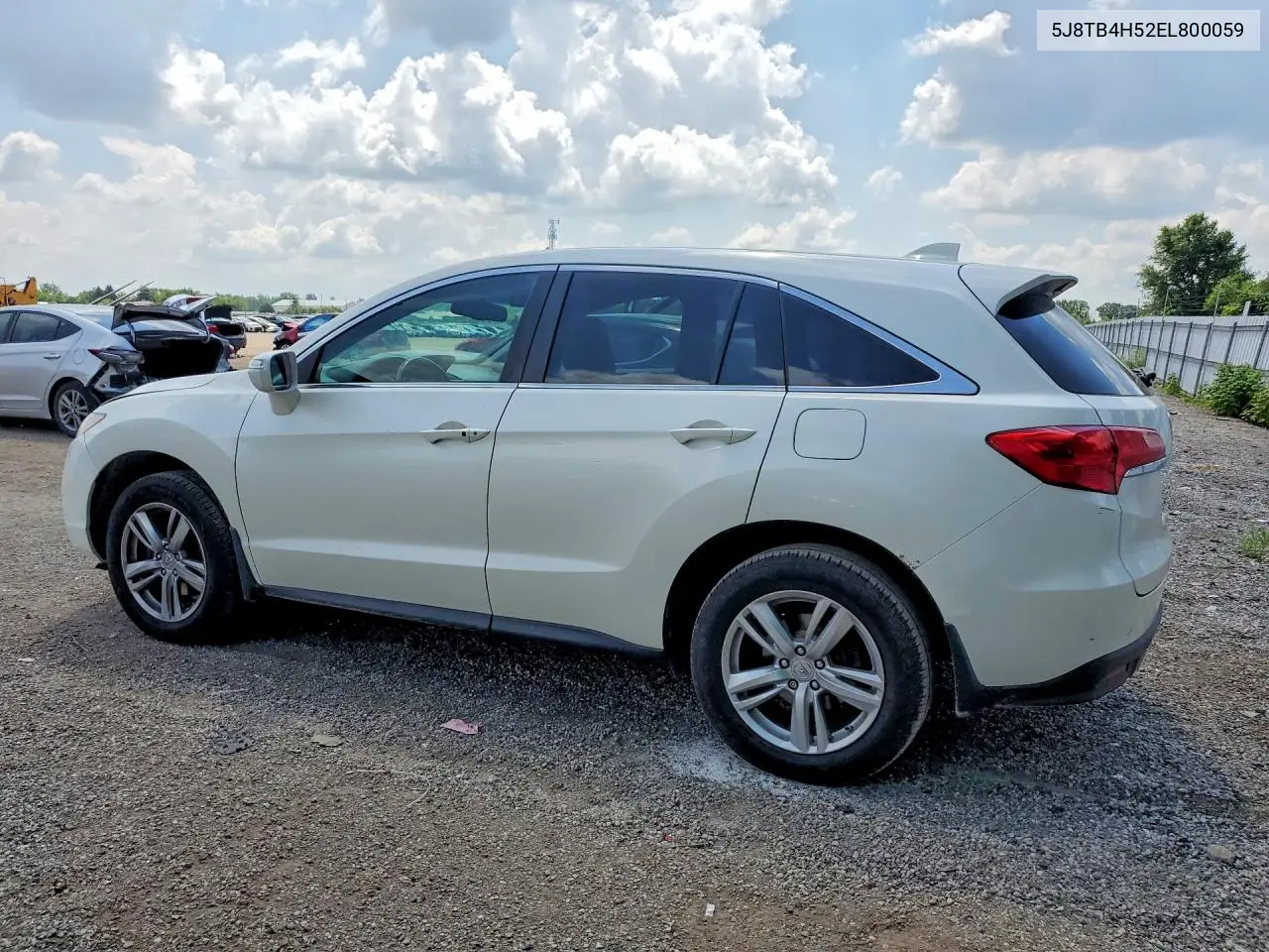 2014 Acura Rdx Technology VIN: 5J8TB4H52EL800059 Lot: 60137516