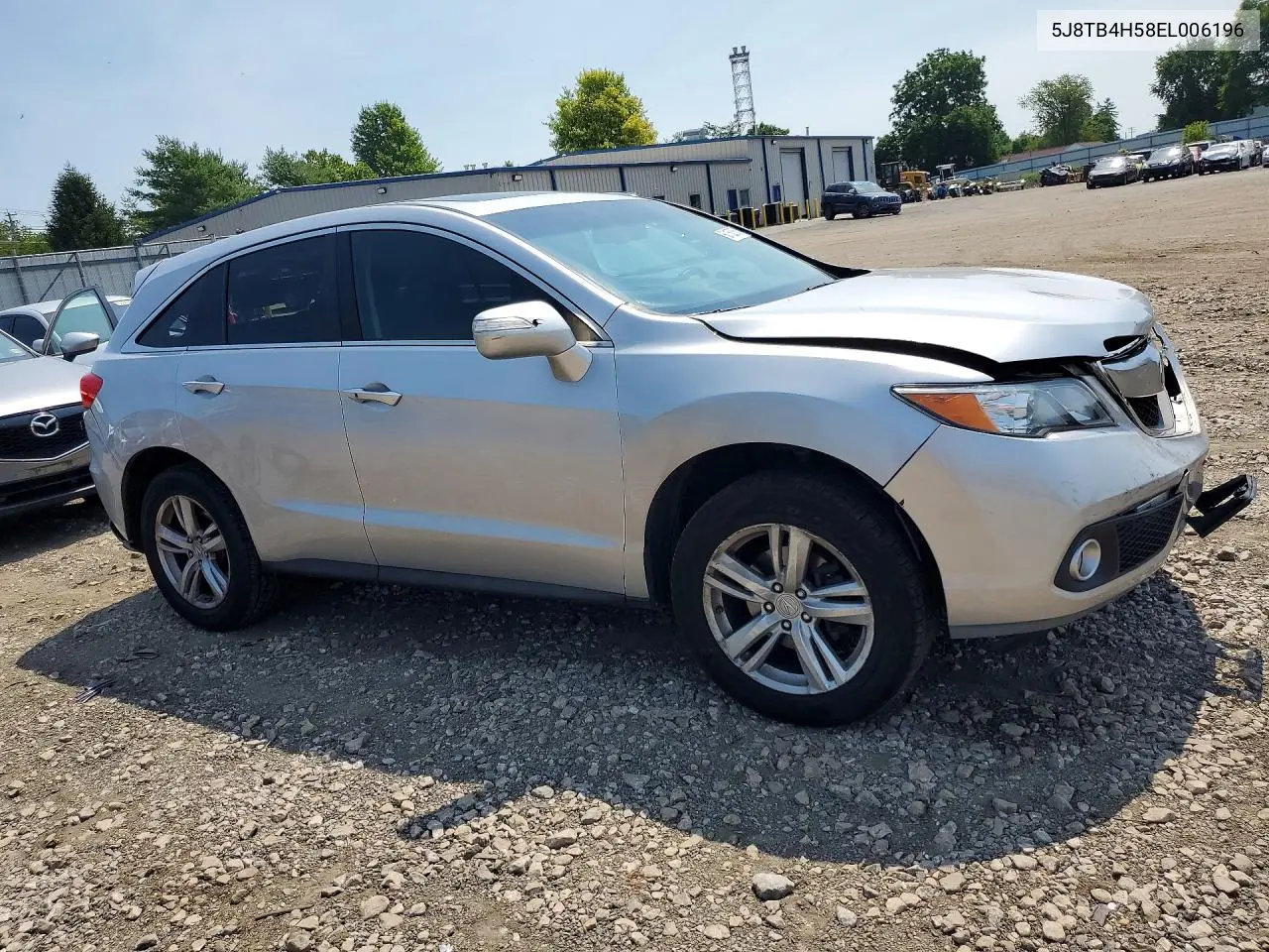 2014 Acura Rdx Technology VIN: 5J8TB4H58EL006196 Lot: 60169056