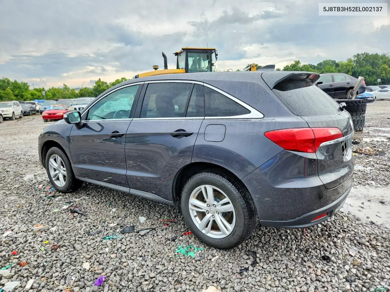 2014 Acura Rdx Technology VIN: 5J8TB3H52EL002137 Lot: 60399276