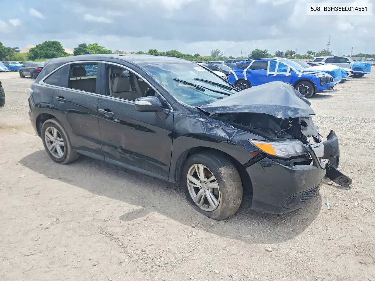 2014 Acura Rdx VIN: 5J8TB3H38EL014551 Lot: 60739096