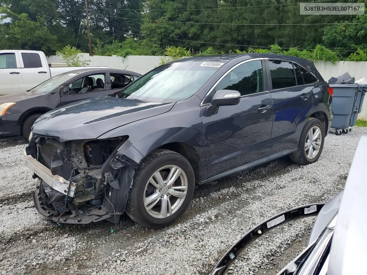 2014 Acura Rdx Technology VIN: 5J8TB3H53EL007167 Lot: 61035886