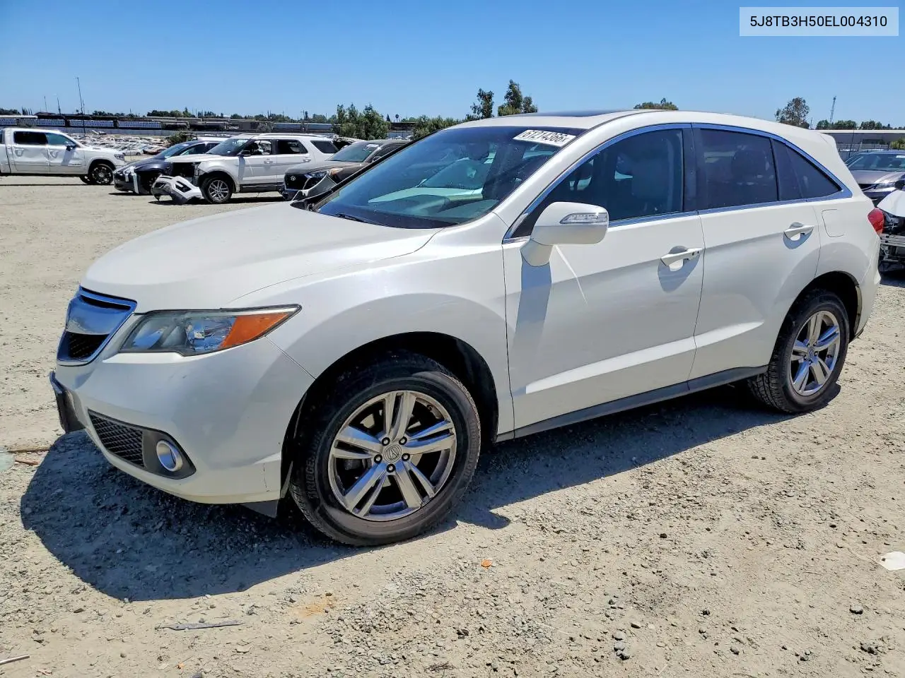 2014 Acura Rdx Technology VIN: 5J8TB3H50EL004310 Lot: 61214366