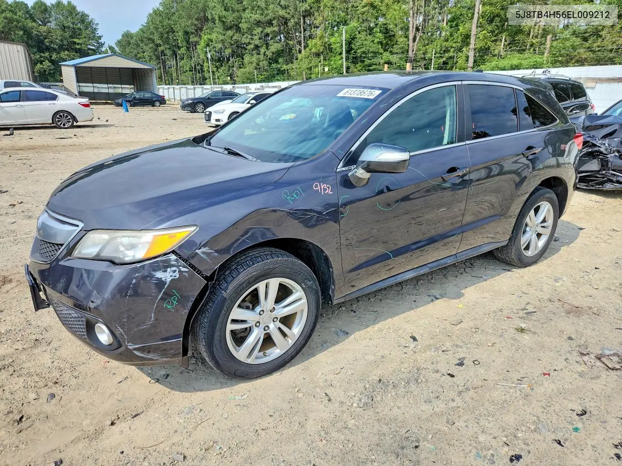 2014 Acura Rdx Technology VIN: 5J8TB4H56EL009212 Lot: 61378676