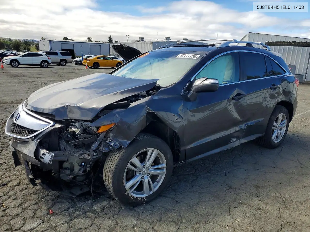 2014 Acura Rdx Technology VIN: 5J8TB4H51EL011403 Lot: 62171736