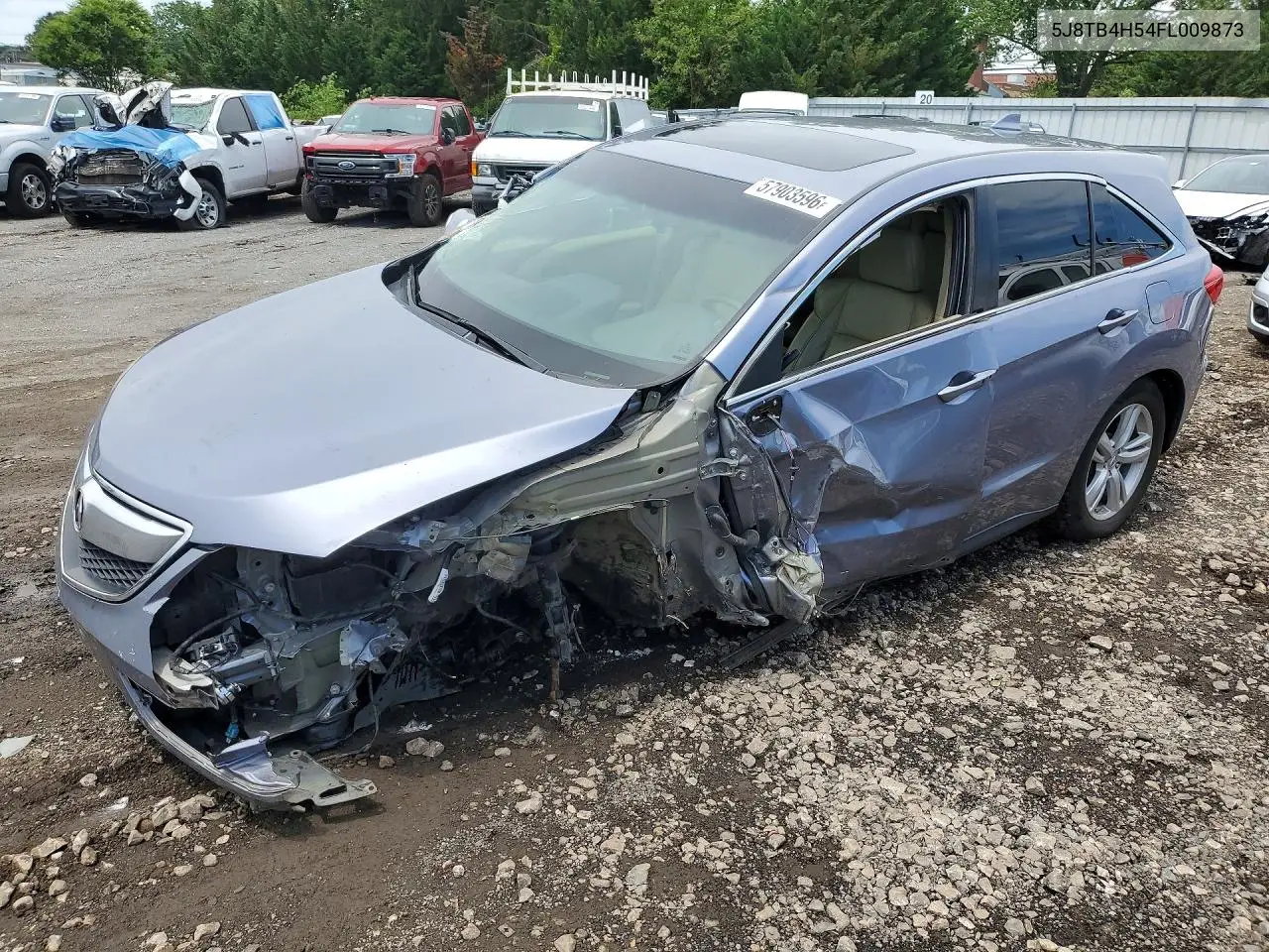 2015 Acura Rdx Technology VIN: 5J8TB4H54FL009873 Lot: 57903596