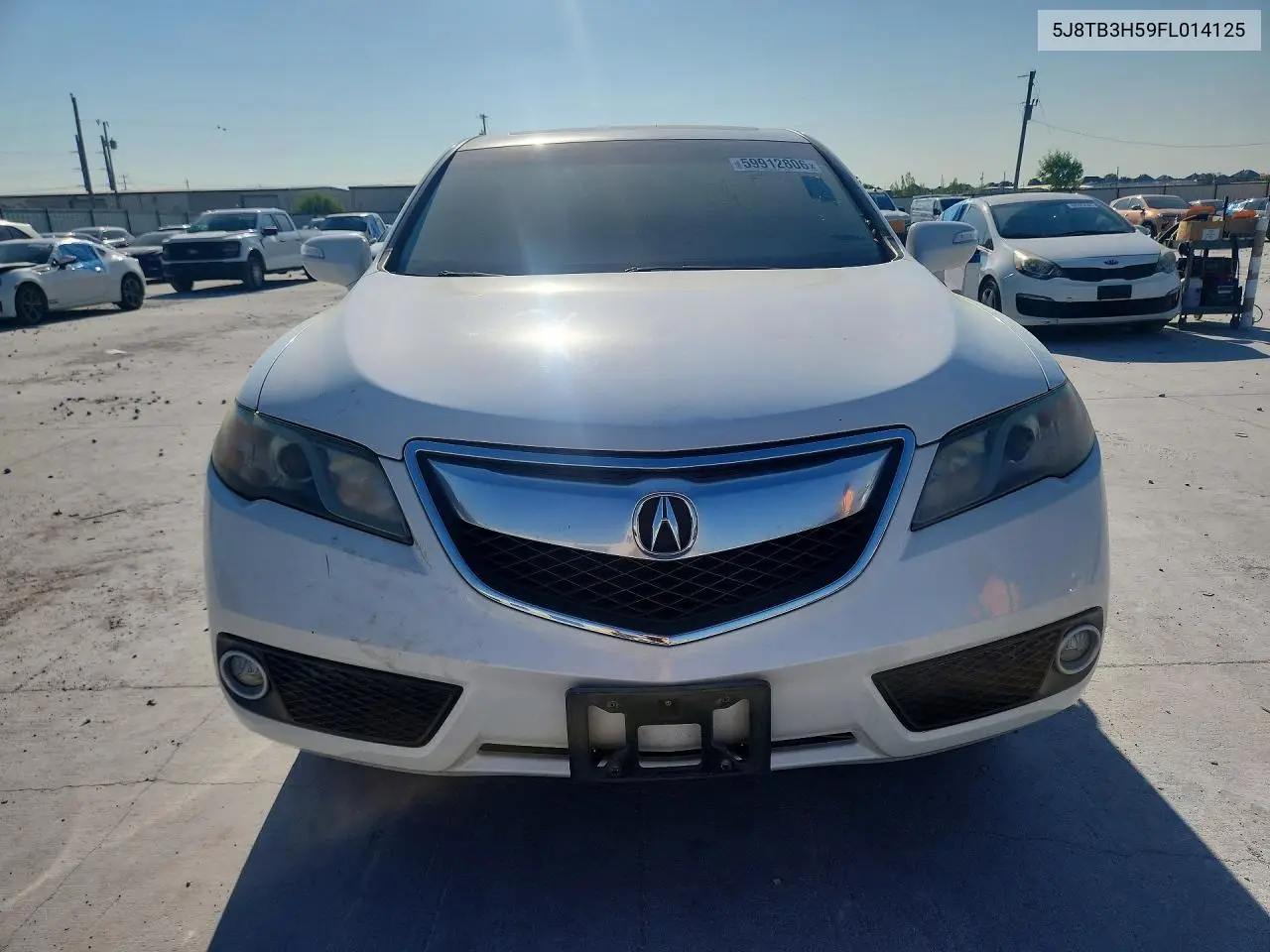 2015 Acura Rdx Technology VIN: 5J8TB3H59FL014125 Lot: 59912806
